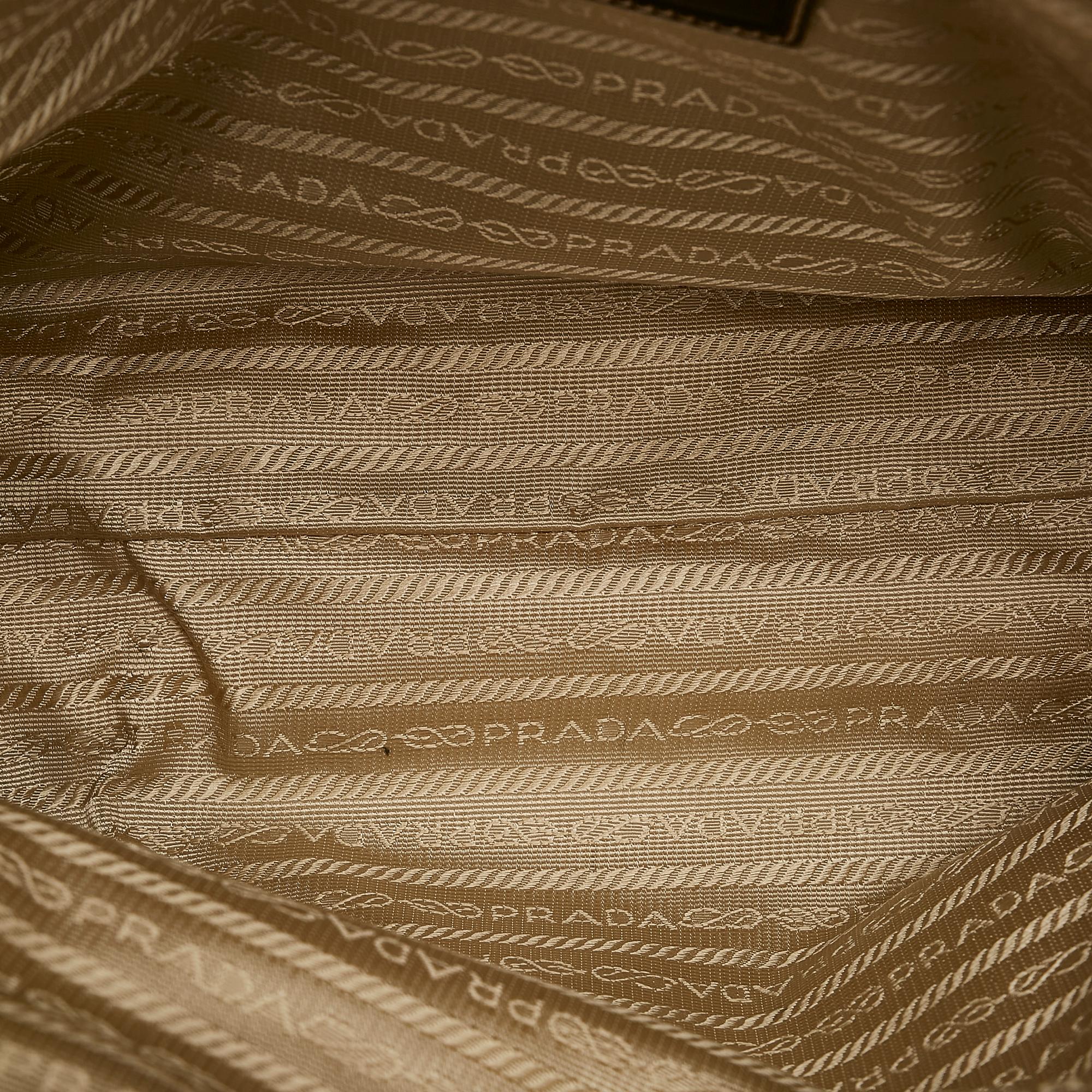 Prada Canapa Logo Canvas Satchel (SHG-24468)