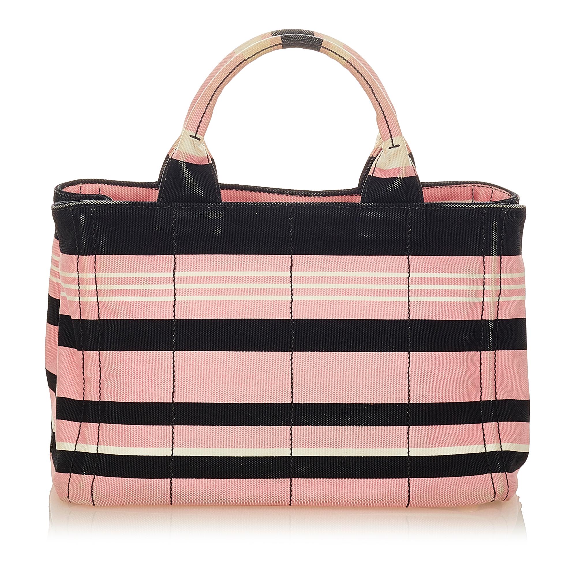 Prada Canapa Logo Canvas Satchel (SHG-24822)