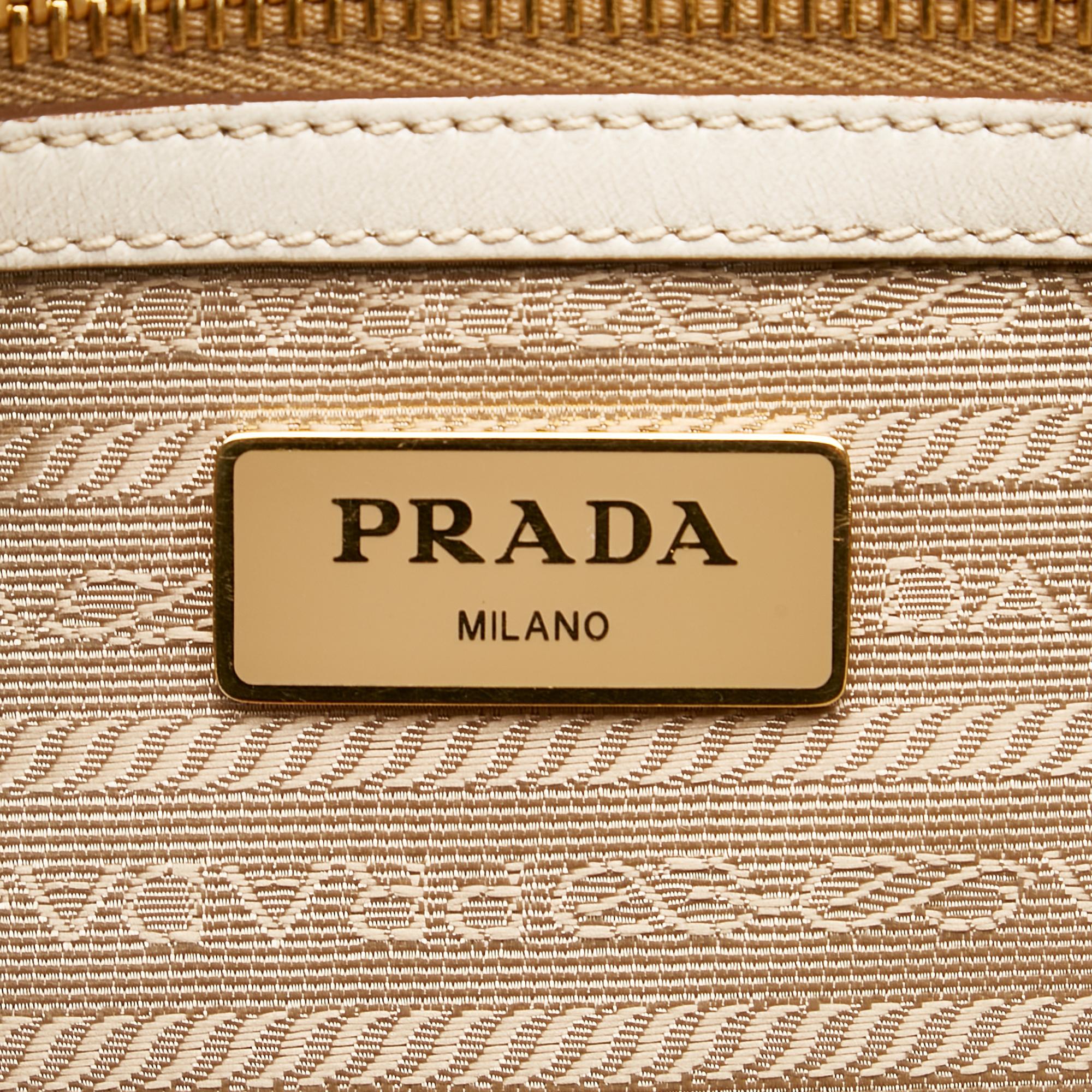 Prada Canapa Logo Canvas Satchel (SHG-27085)