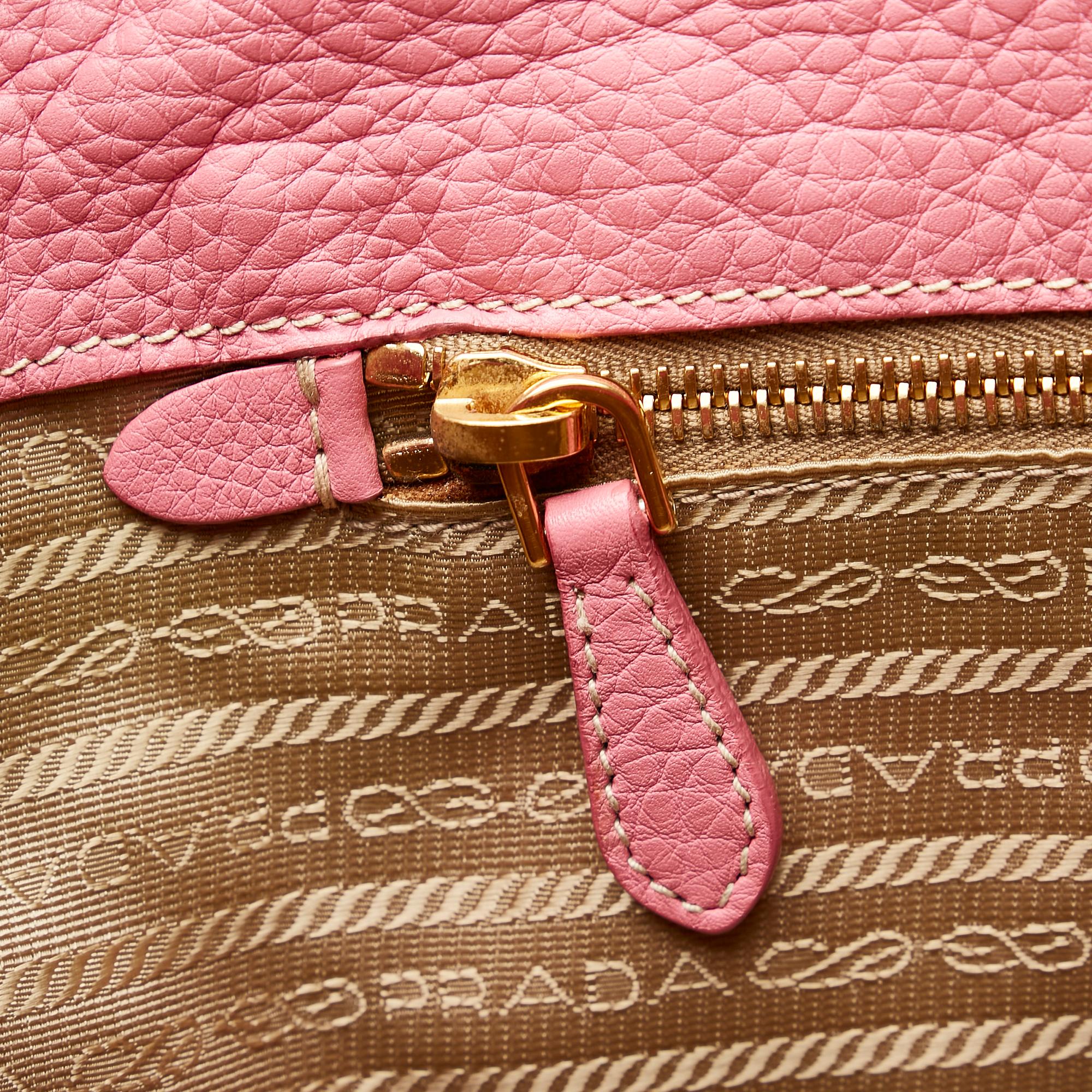 Prada Canapa Logo Canvas Satchel (SHG-28374)