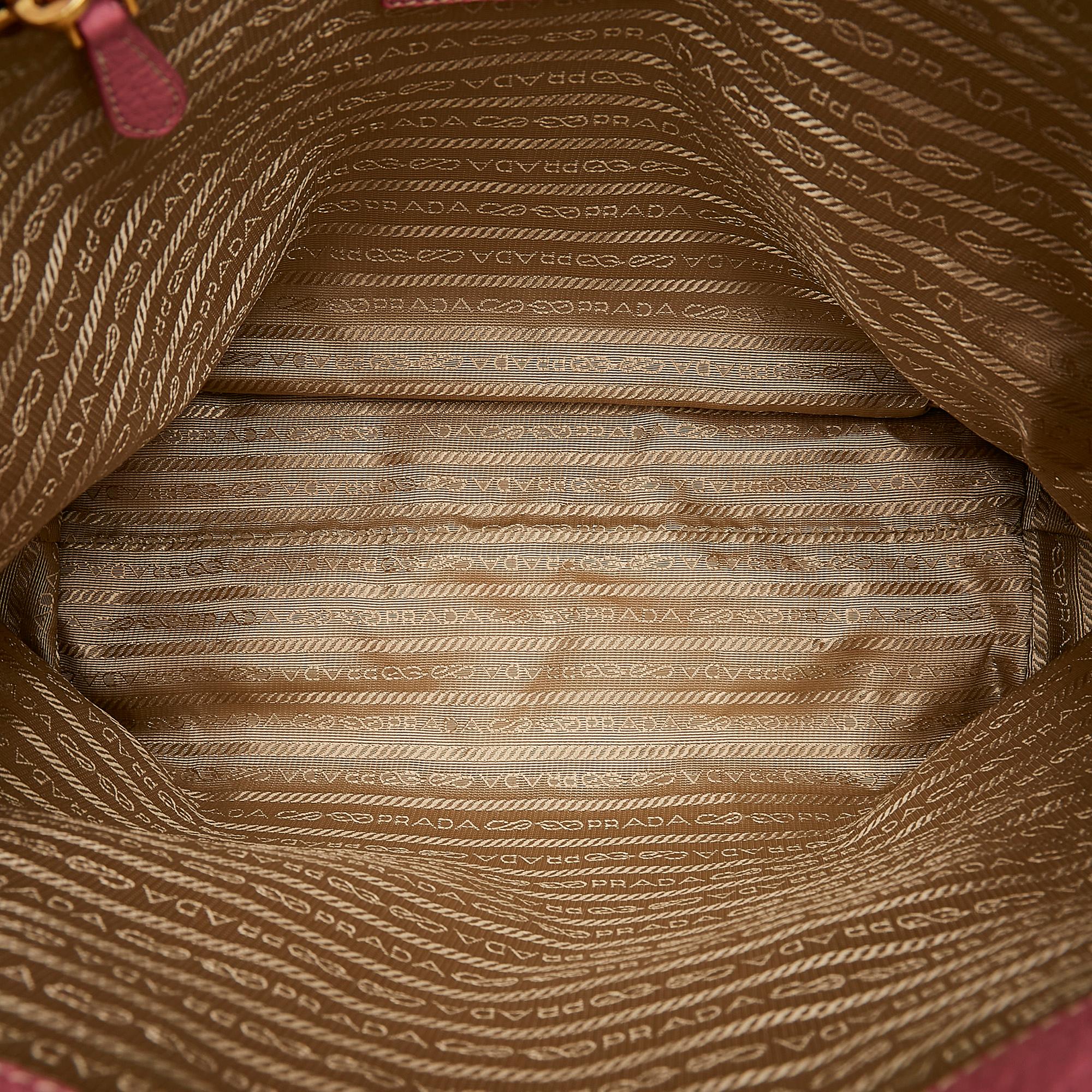 Prada Canapa Logo Canvas Satchel (SHG-28374)