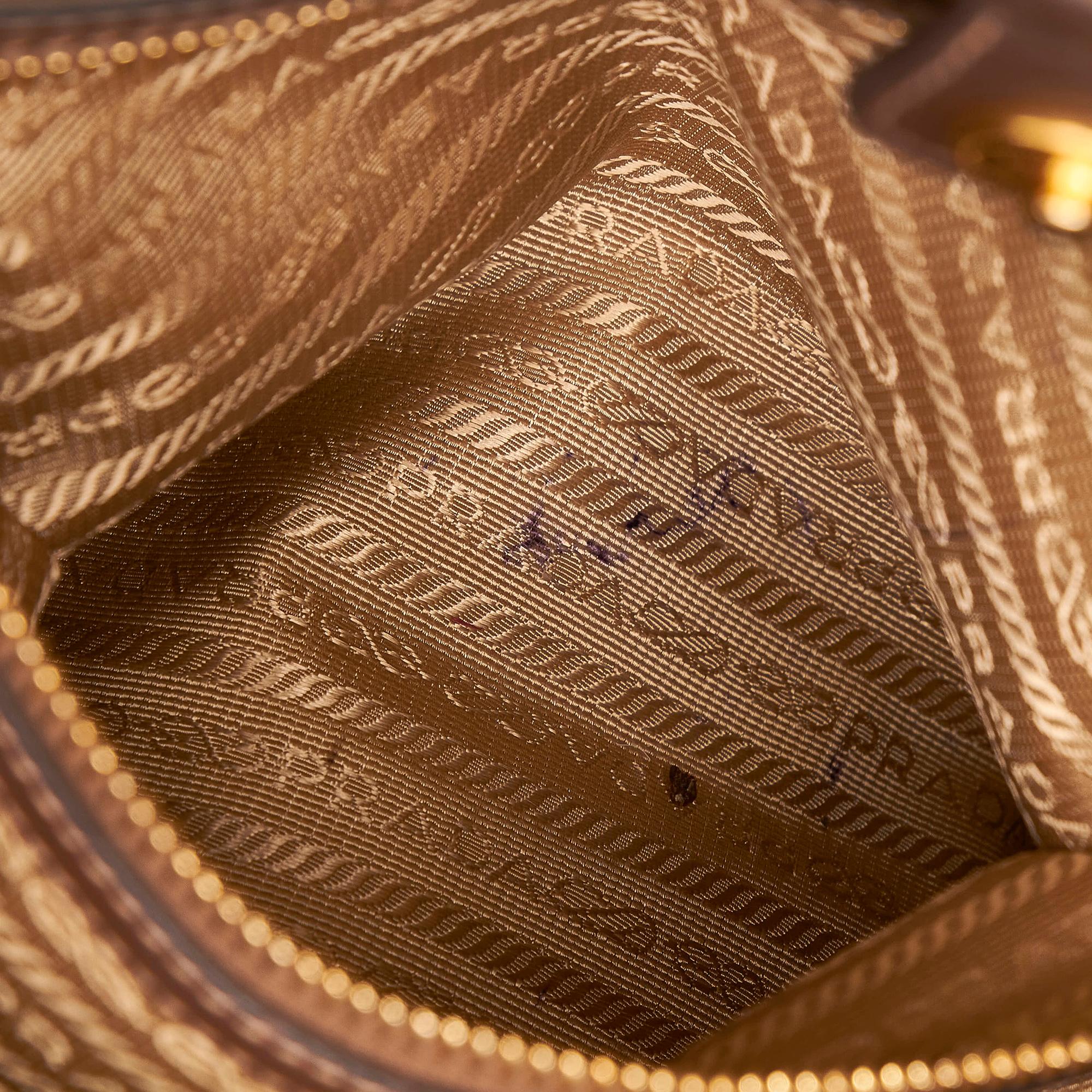 Prada Canapa Logo Canvas Satchel (SHG-31615)