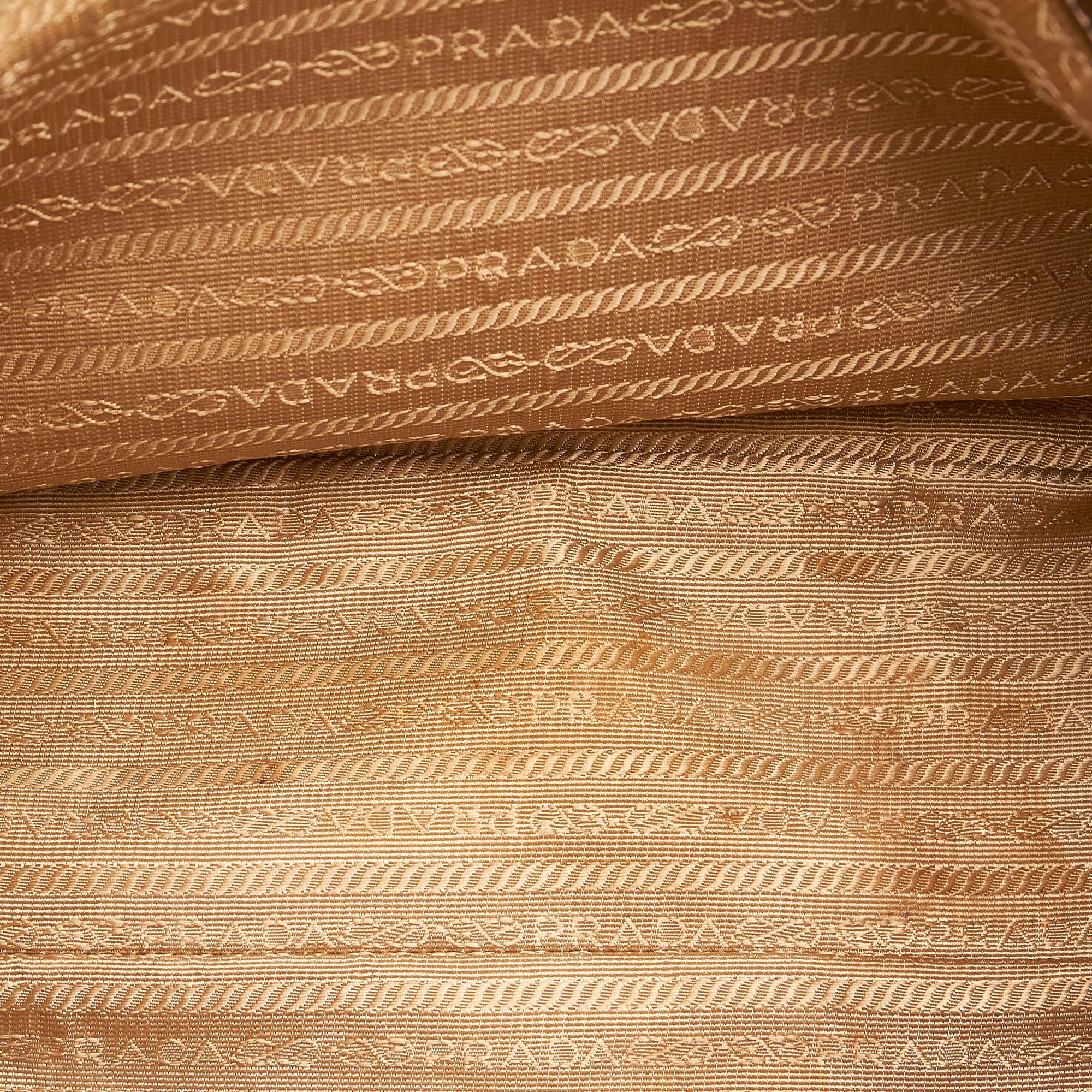 Prada Canapa Logo Canvas Satchel (SHG-31615)