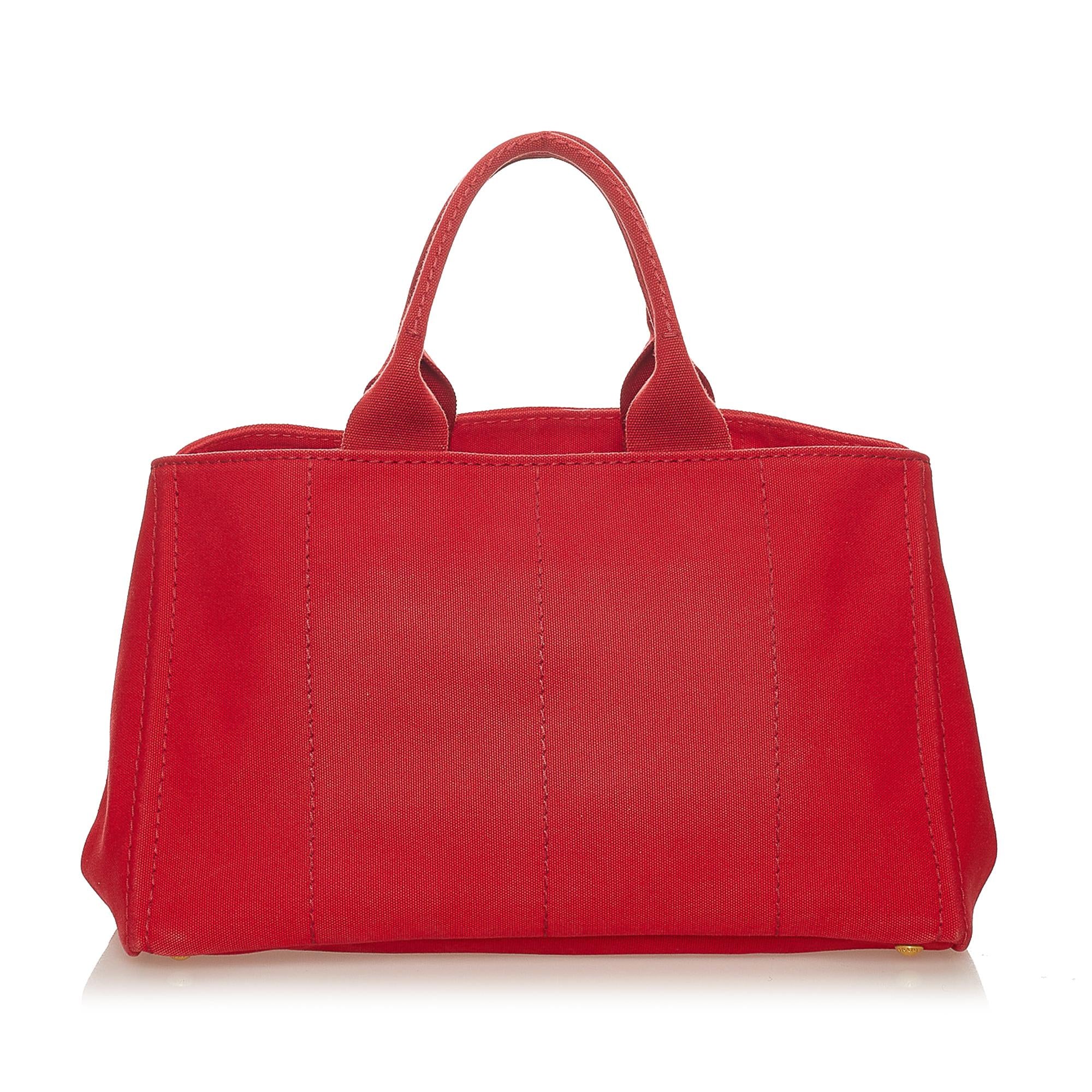 Prada Canapa Logo Canvas Tote Bag (SHG-27786)