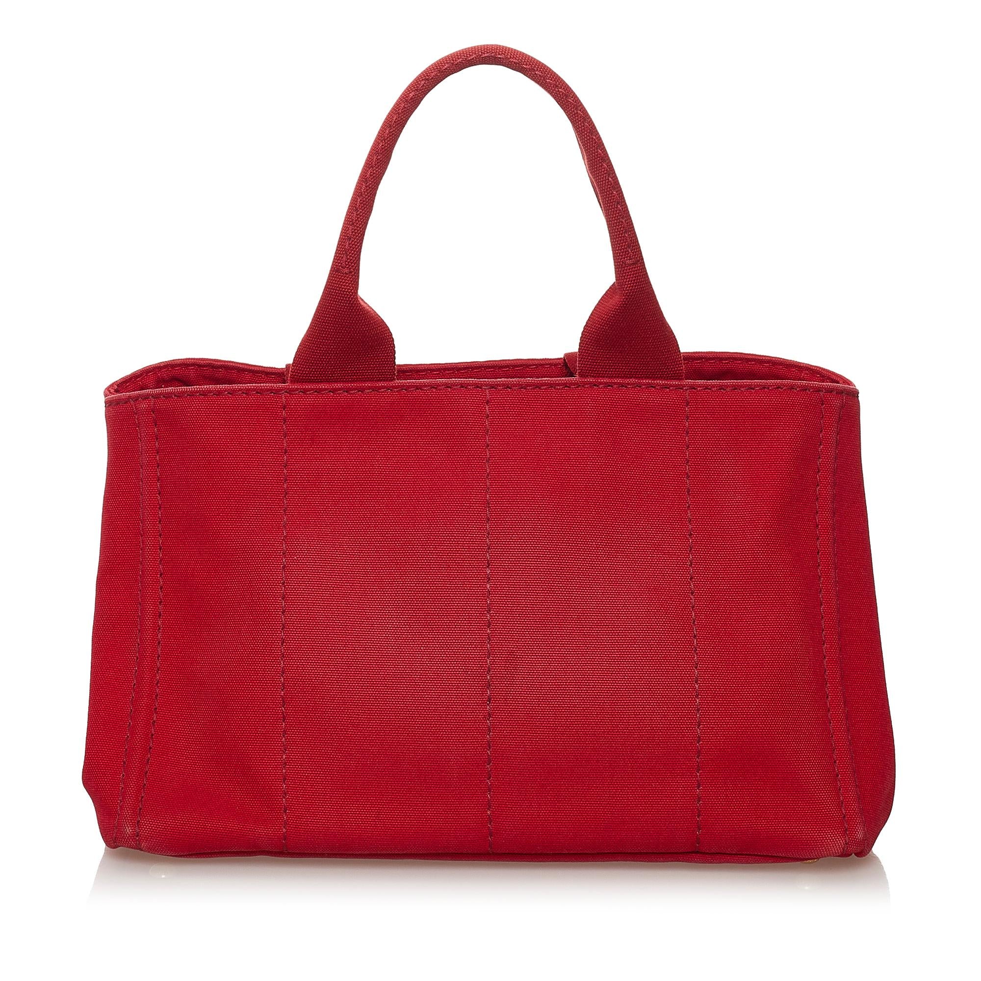 Prada Canapa Logo Canvas Tote Bag (SHG-32646)