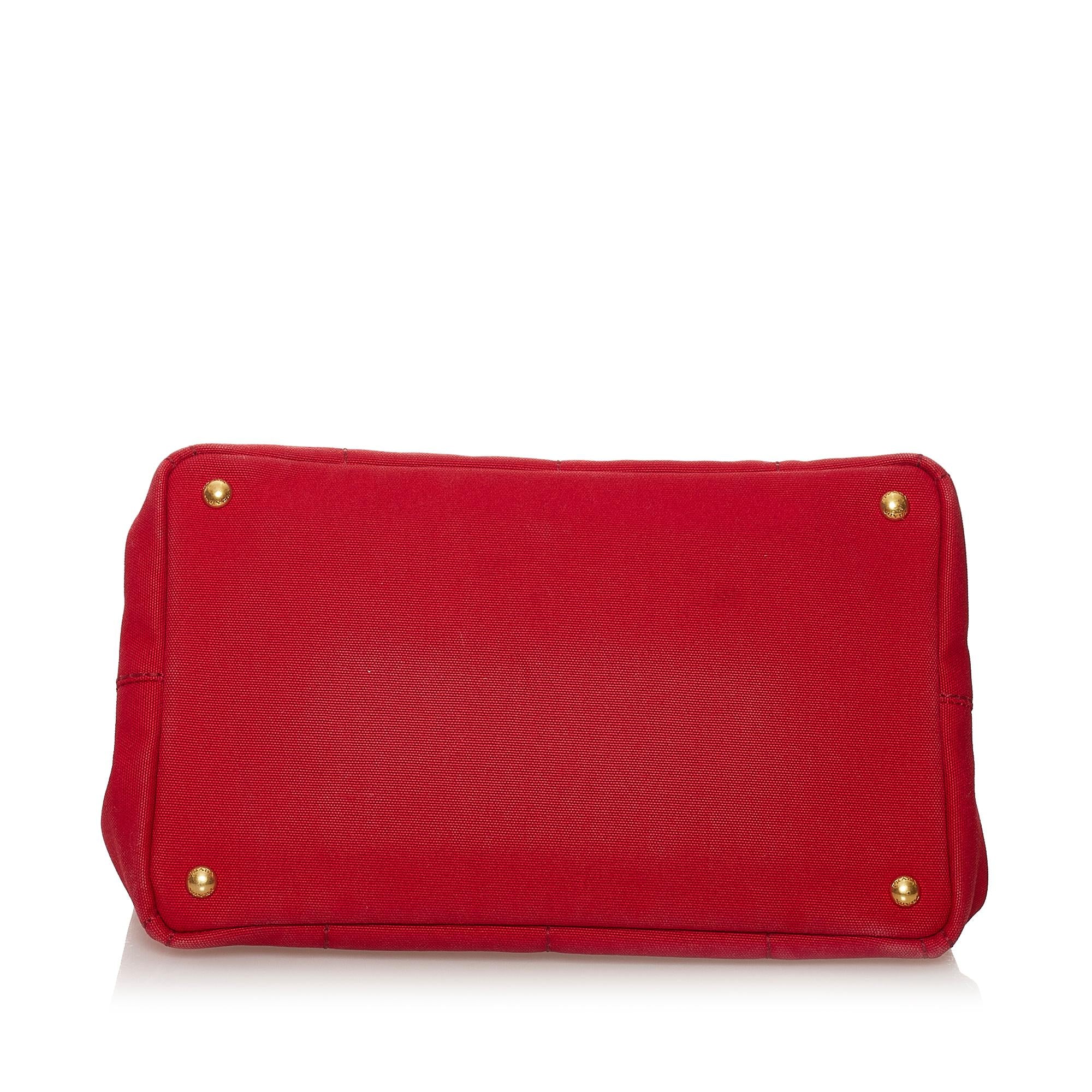 Prada Canapa Logo Canvas Tote Bag (SHG-32646)