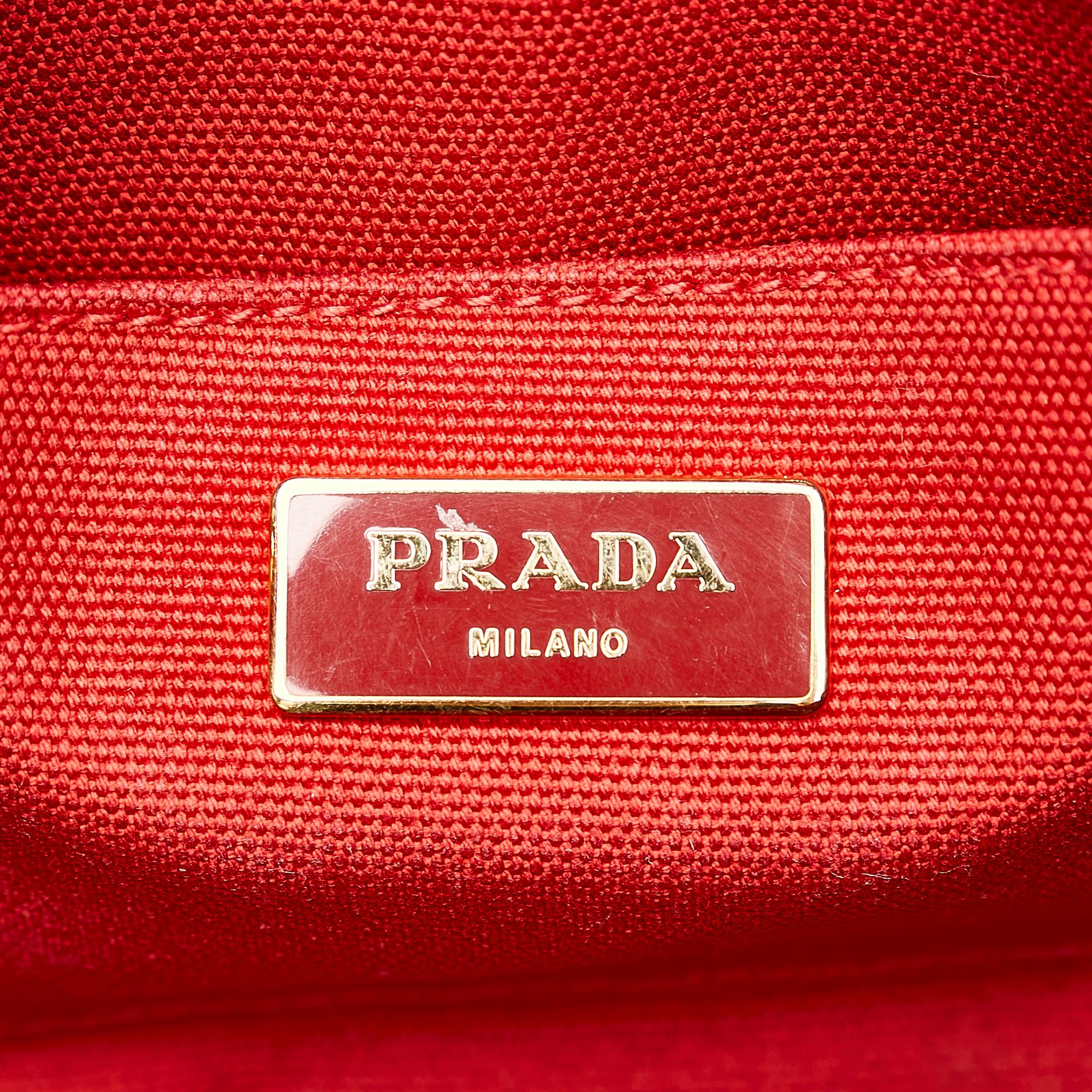 Prada Canapa Logo Canvas Tote Bag (SHG-32646)