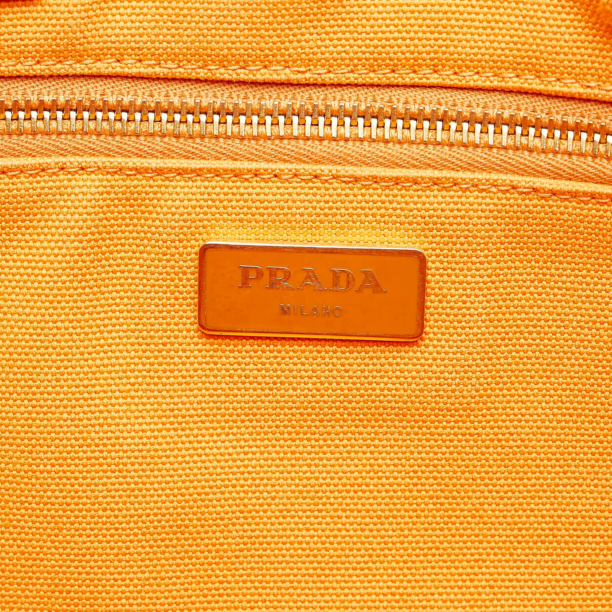 Prada Canapa Logo Canvas Tote (SHG-32202)