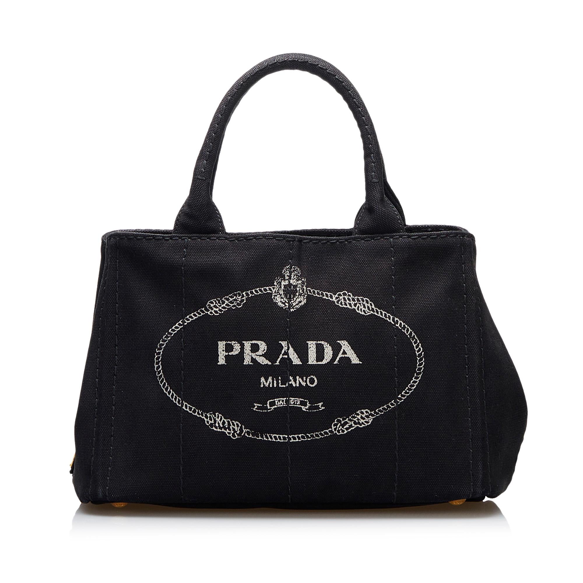 Prada Canapa Logo Handbag (SHG-dWahKa)