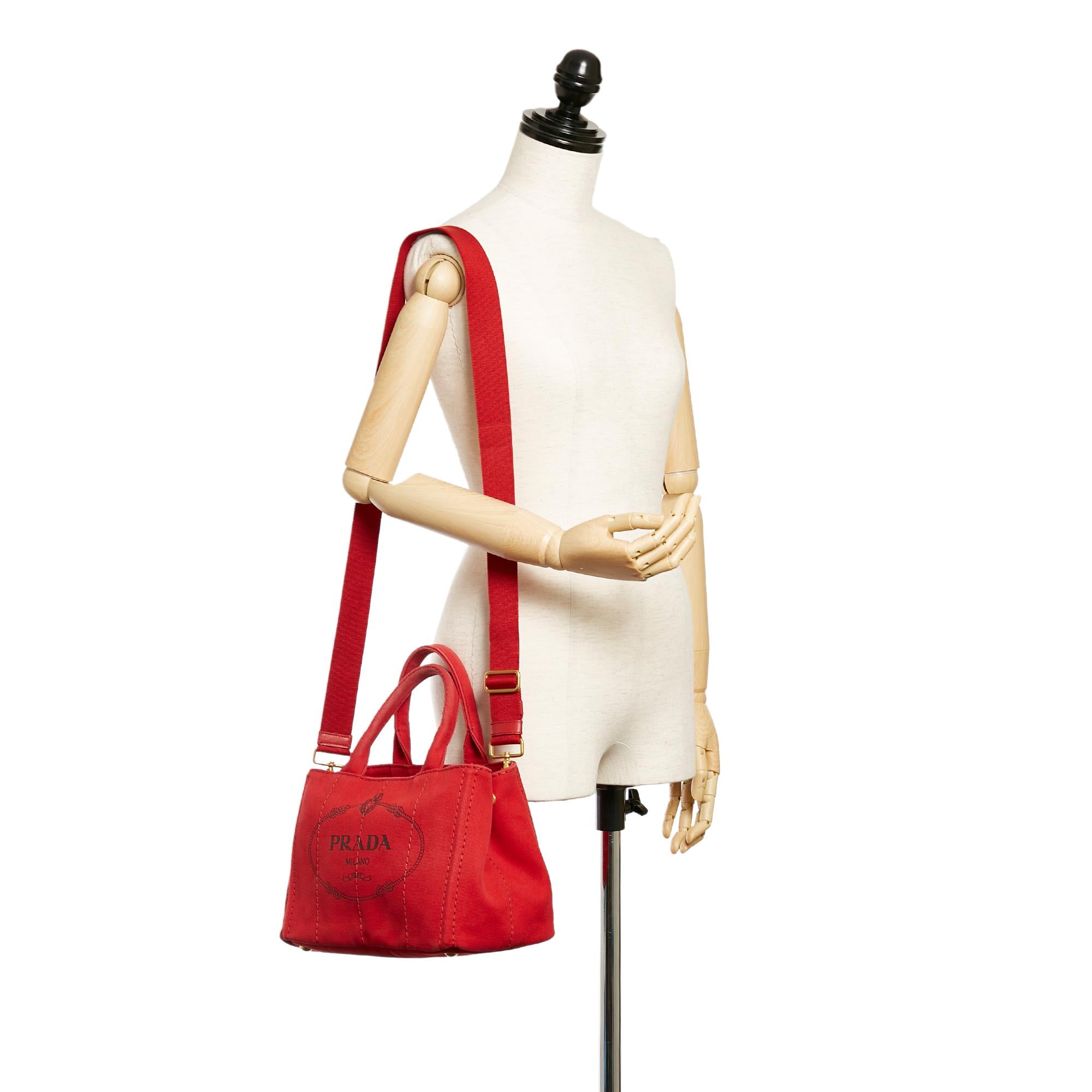 Prada Canapa Logo Satchel (SHG-26917)