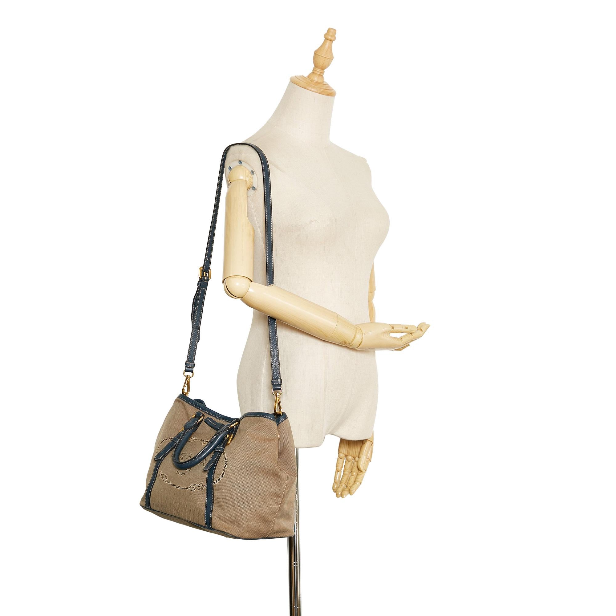 Prada Canapa Logo Satchel (SHG-qNnA1I)