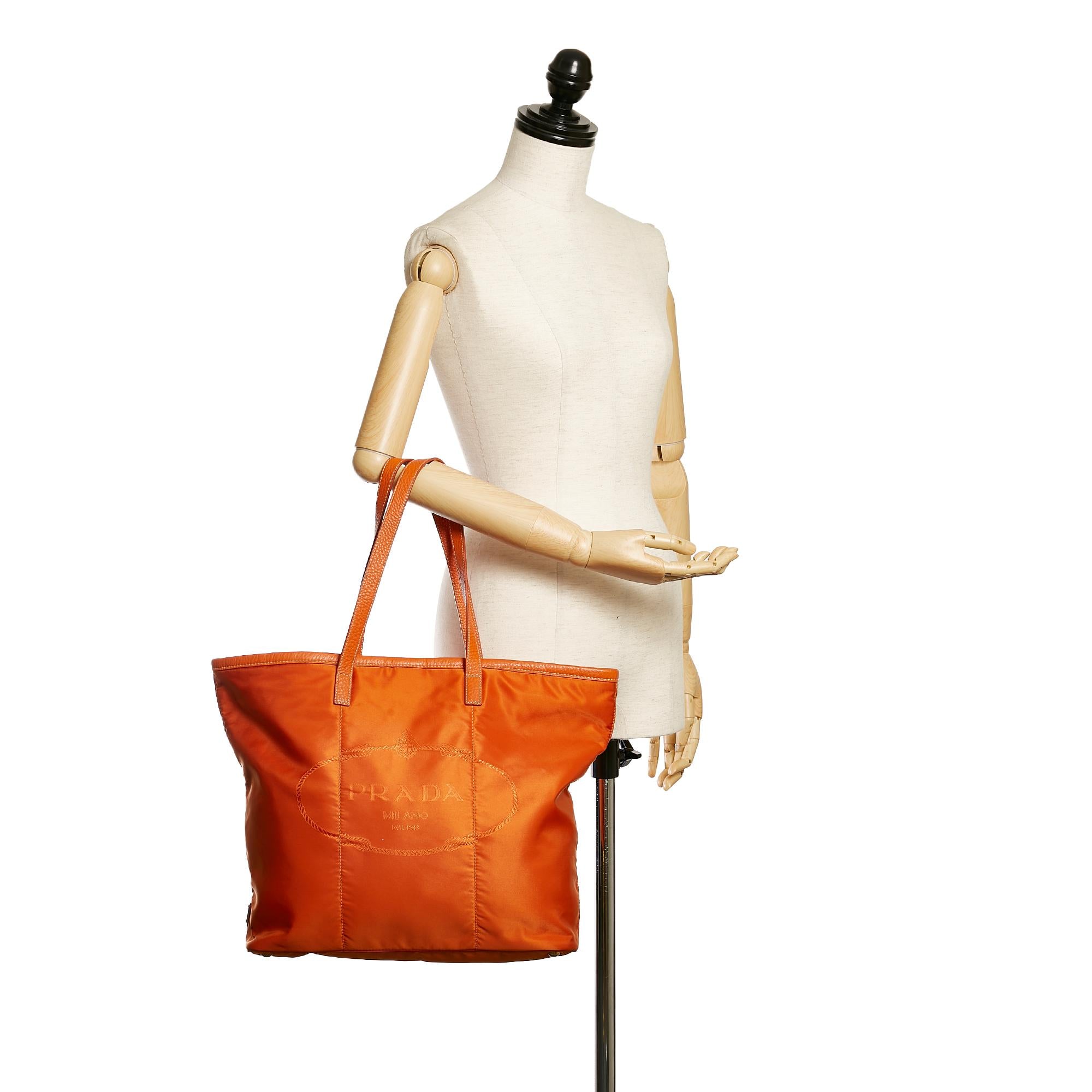 Prada Canapa Logo Tessuto Tote Bag (SHG-32811)