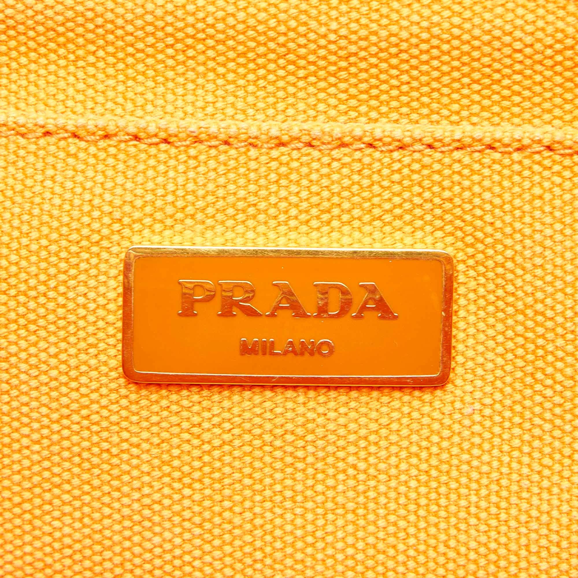 Prada Canapa Studded Canvas Satchel (SHG-32375)