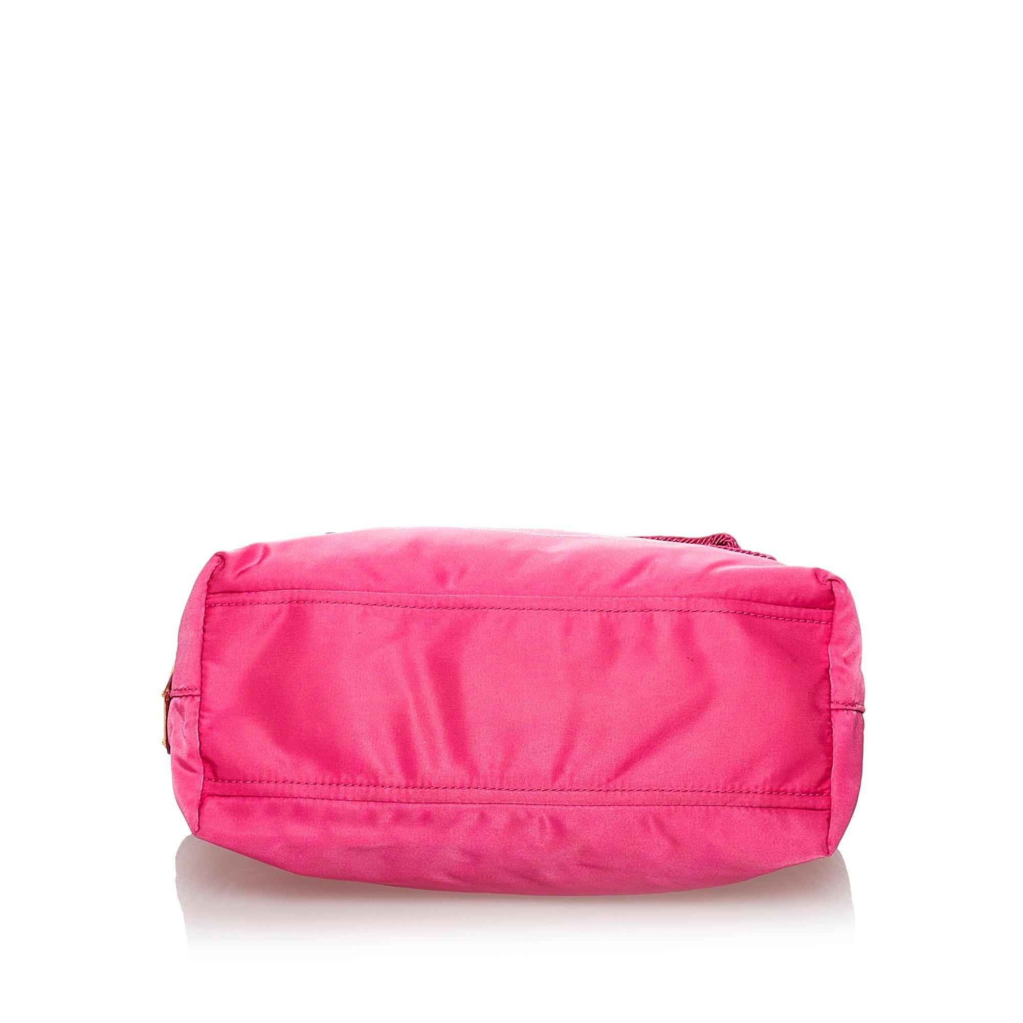 Prada Canapa Tessuto Bow Handbag (SHG-30554)