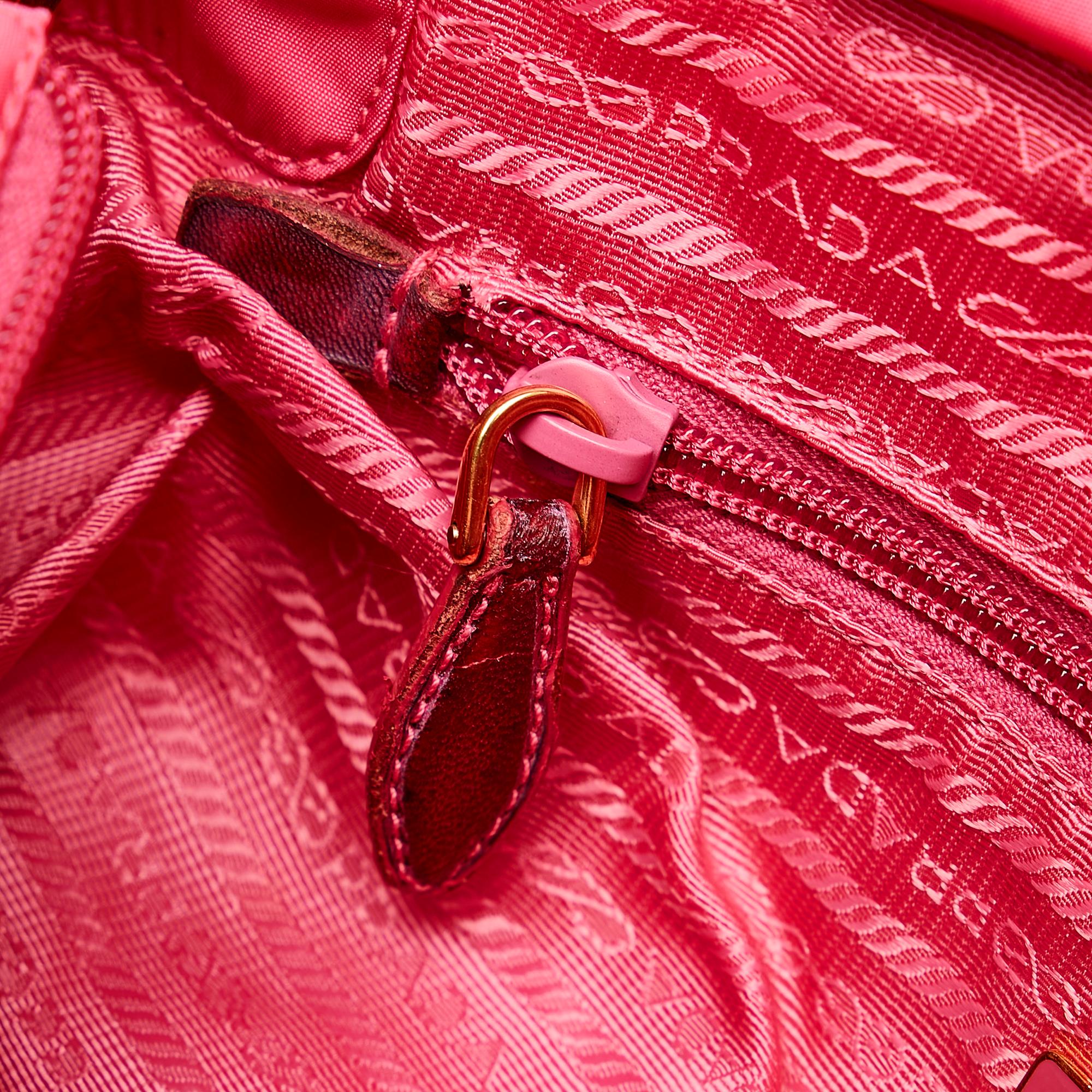 Prada Canapa Tessuto Bow Handbag (SHG-30554)