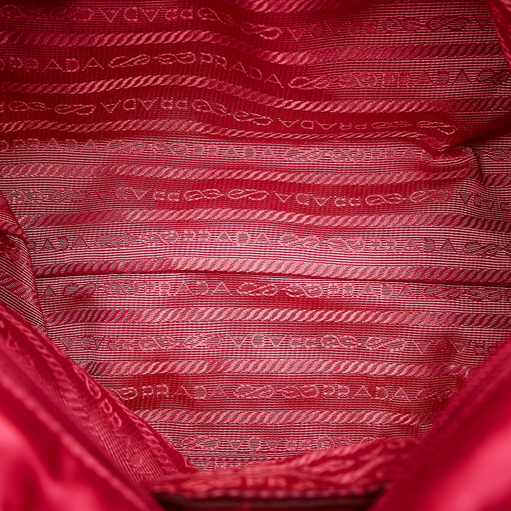 Prada Canapa Tessuto Bow Handbag (SHG-30554)