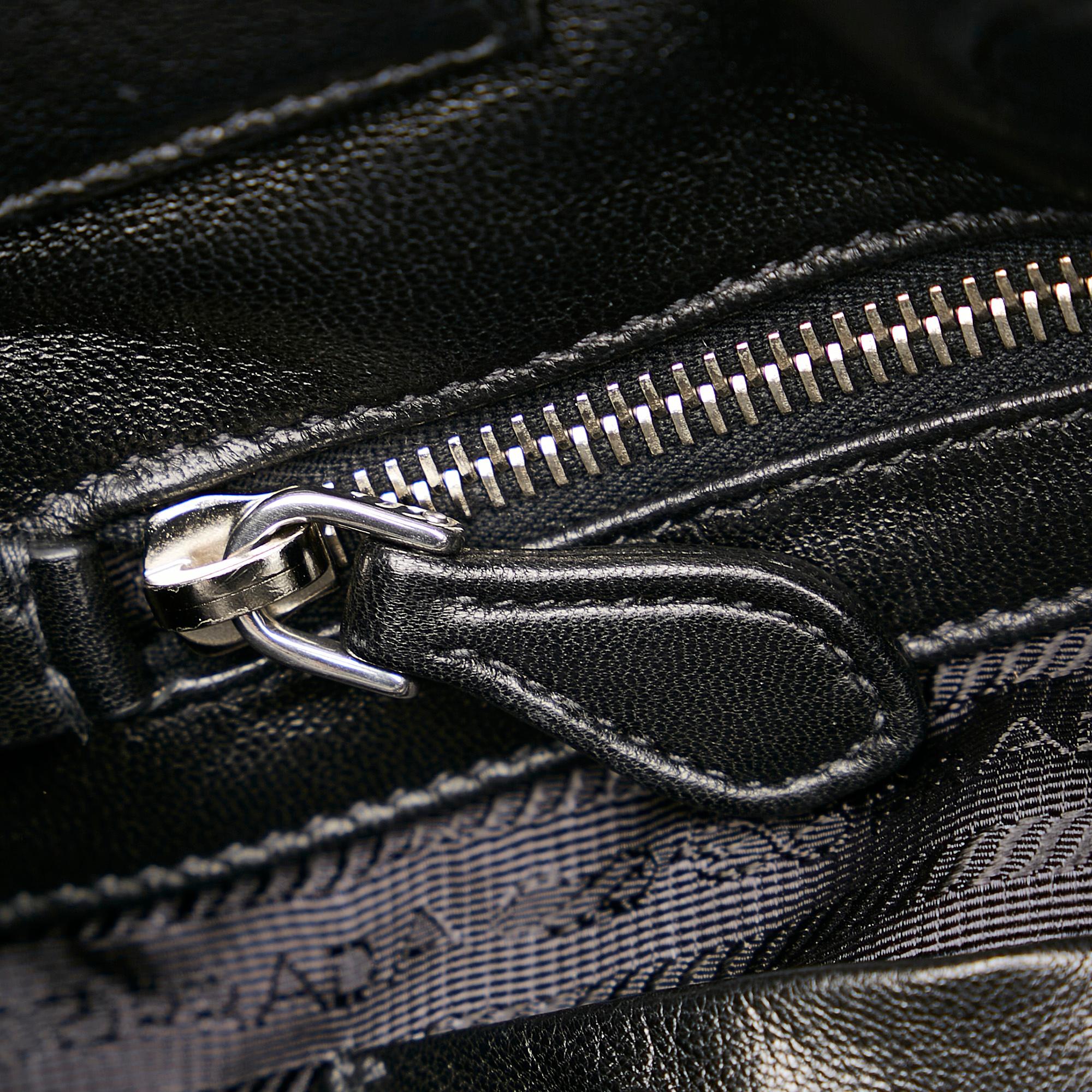 Prada Canapa Tessuto Bow Satchel (SHG-29978)