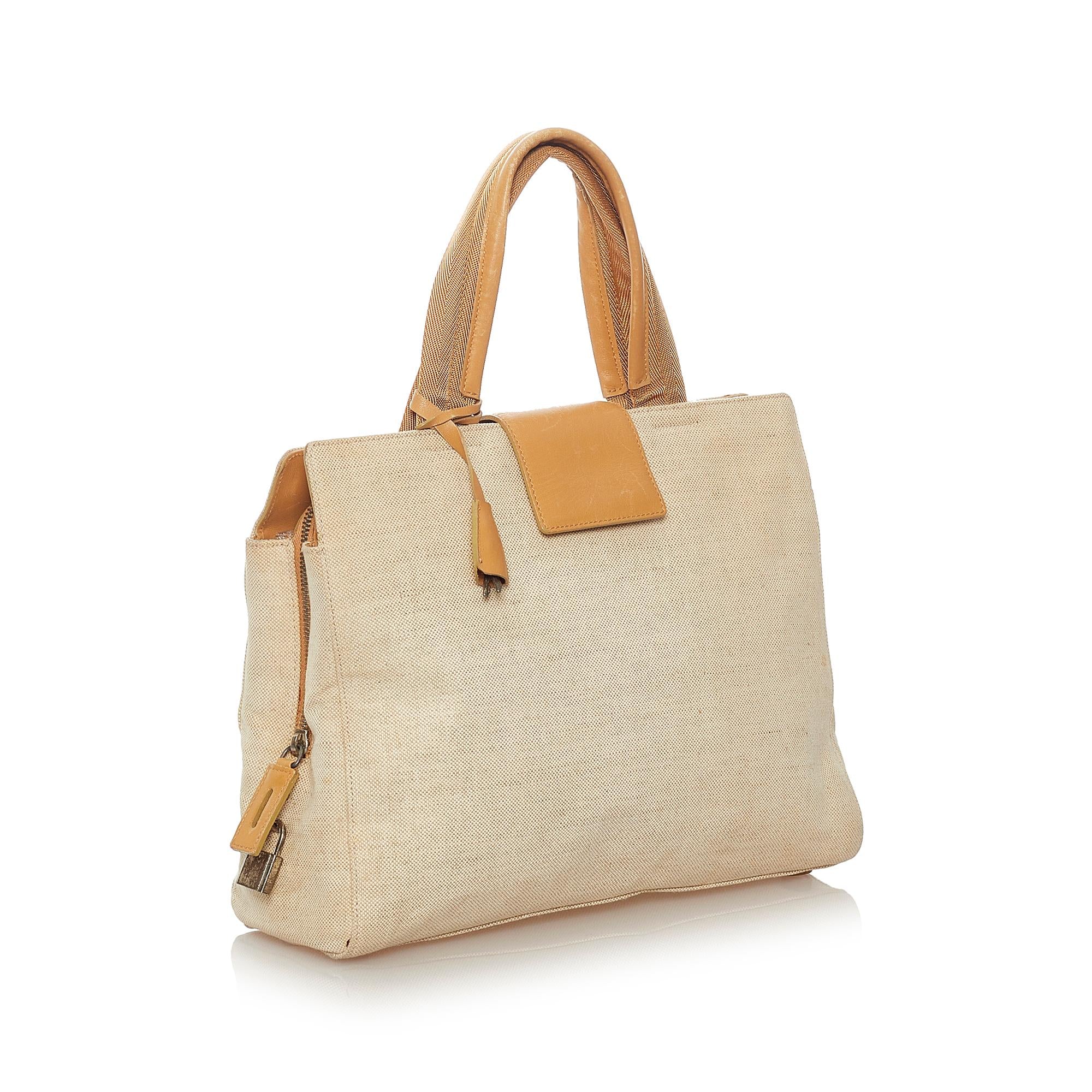 Prada Canvas Handbag (SHG-27311)
