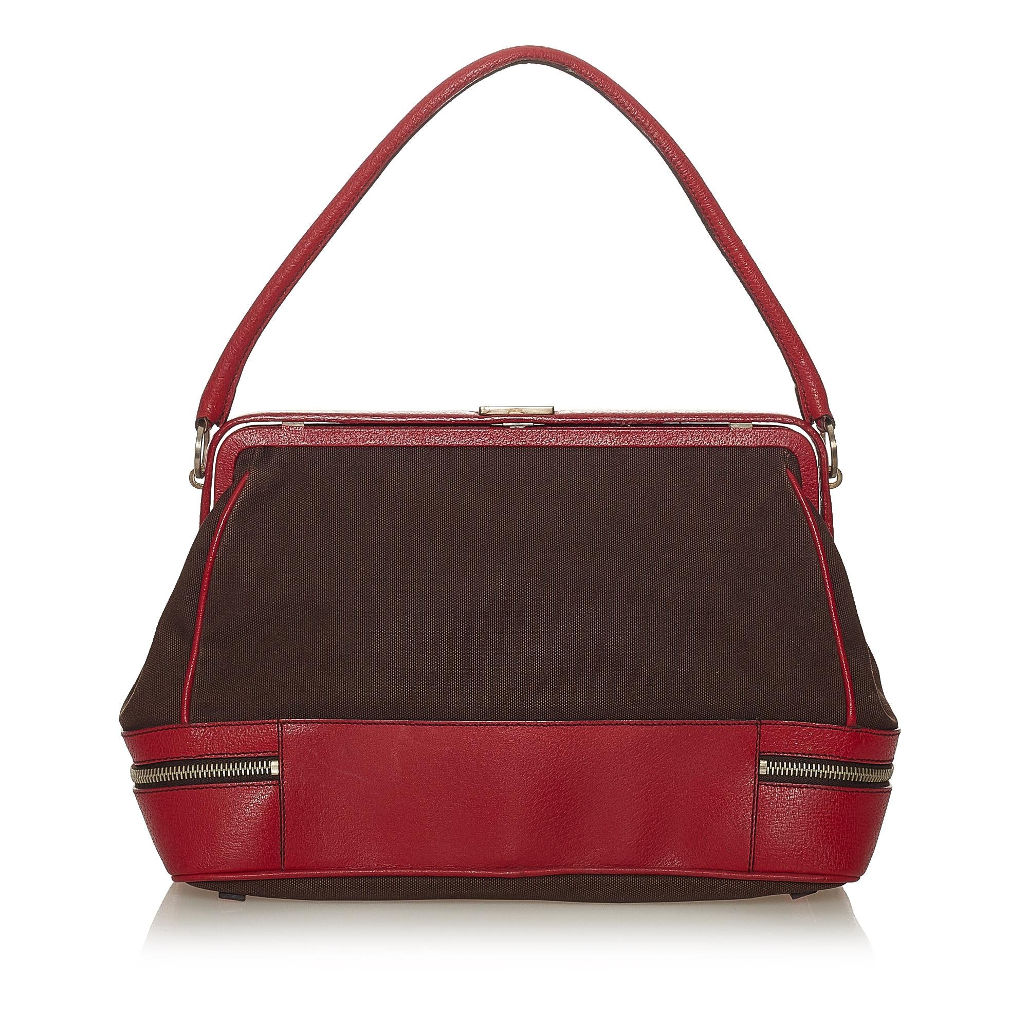 Prada Canvas Handbag (SHG-27631)