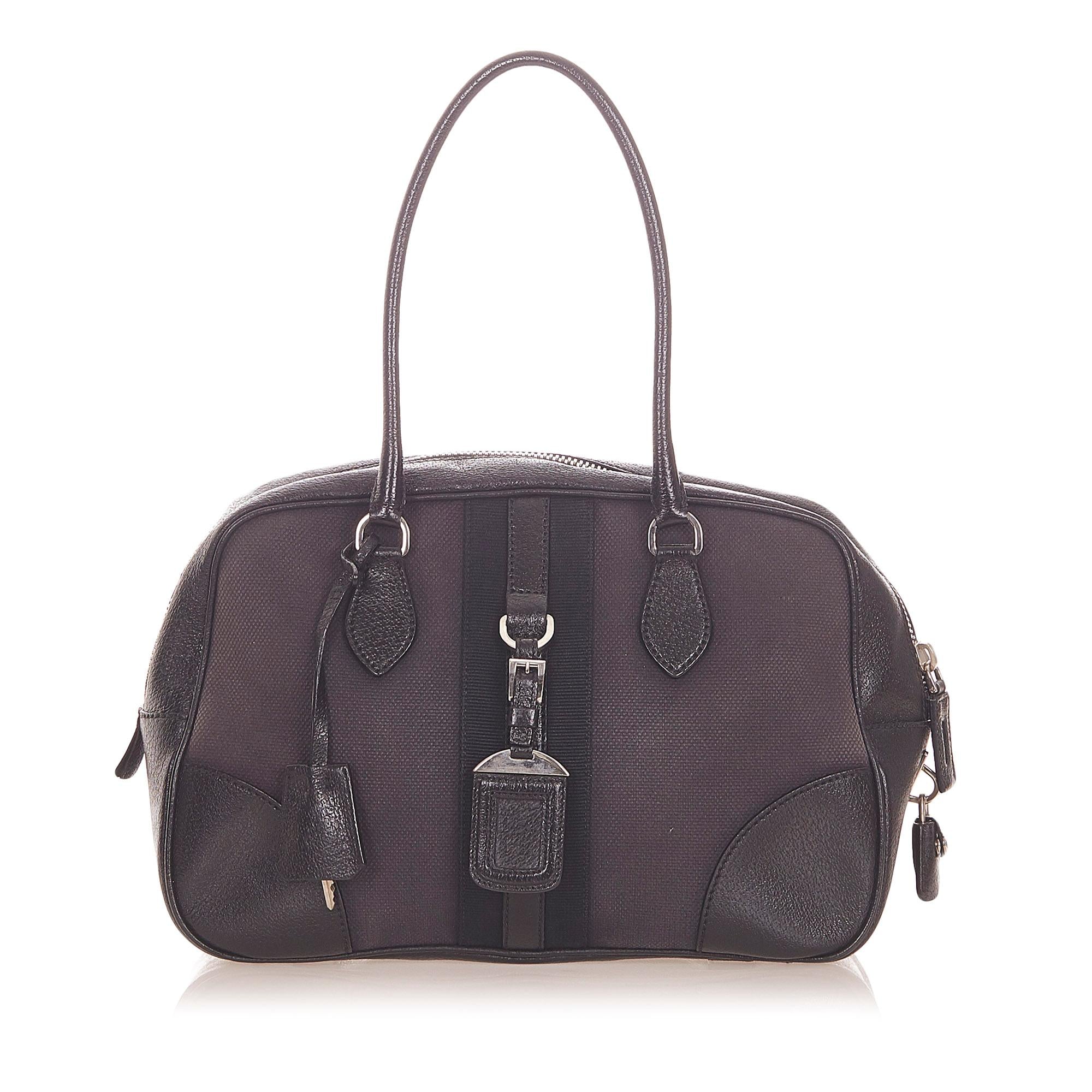 Prada Canvas Handbag (SHG-31668)