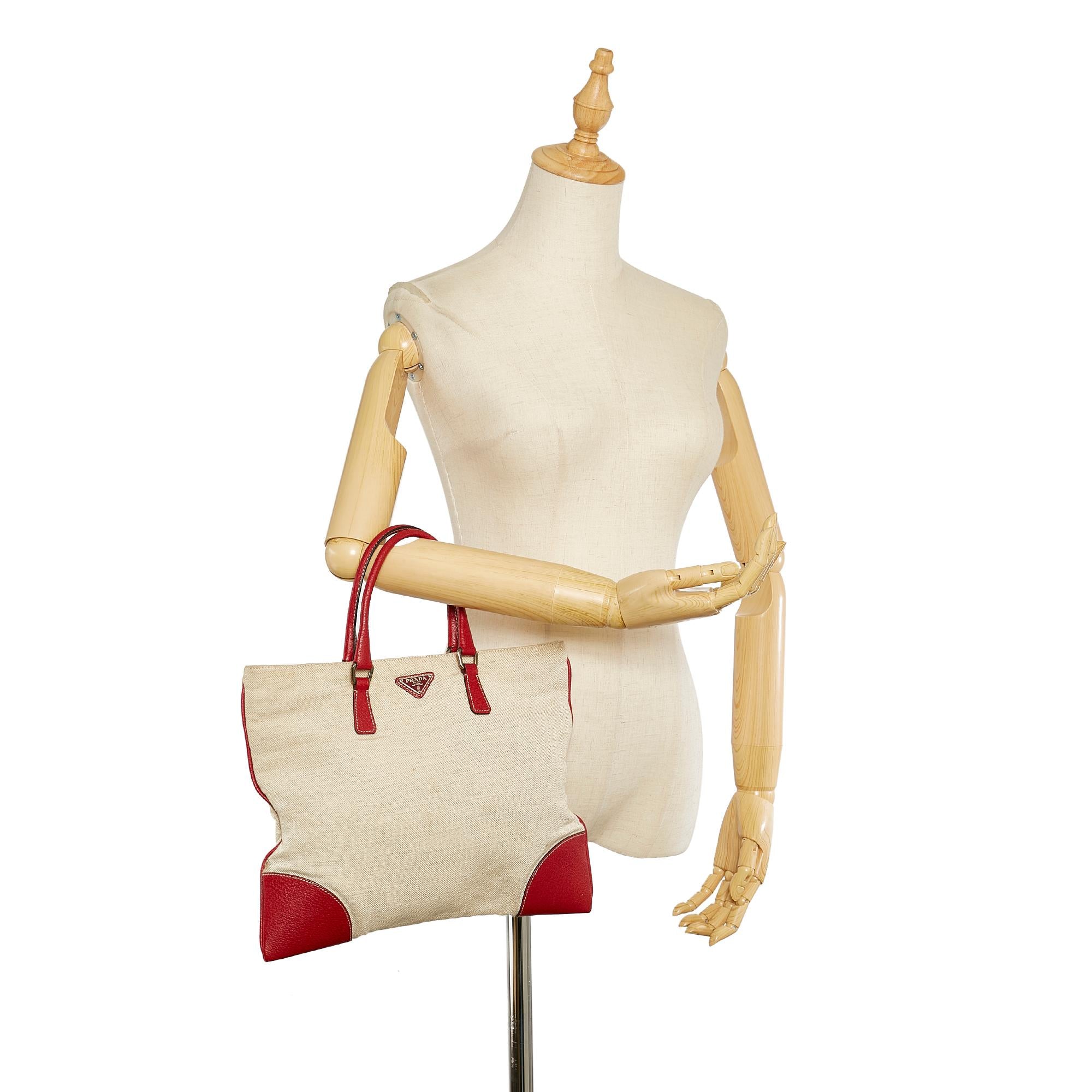 Prada Canvas Tote Bag (SHG-24828)