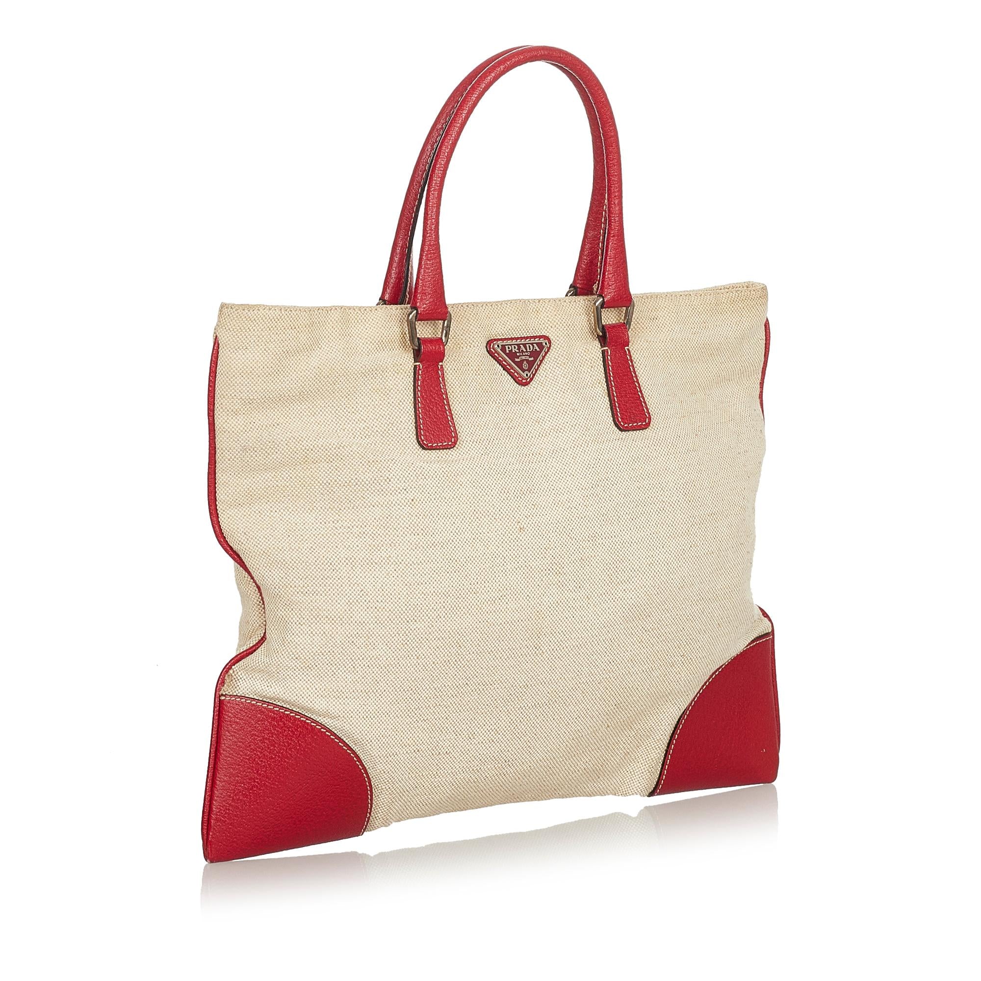 Prada Canvas Tote Bag (SHG-24828)