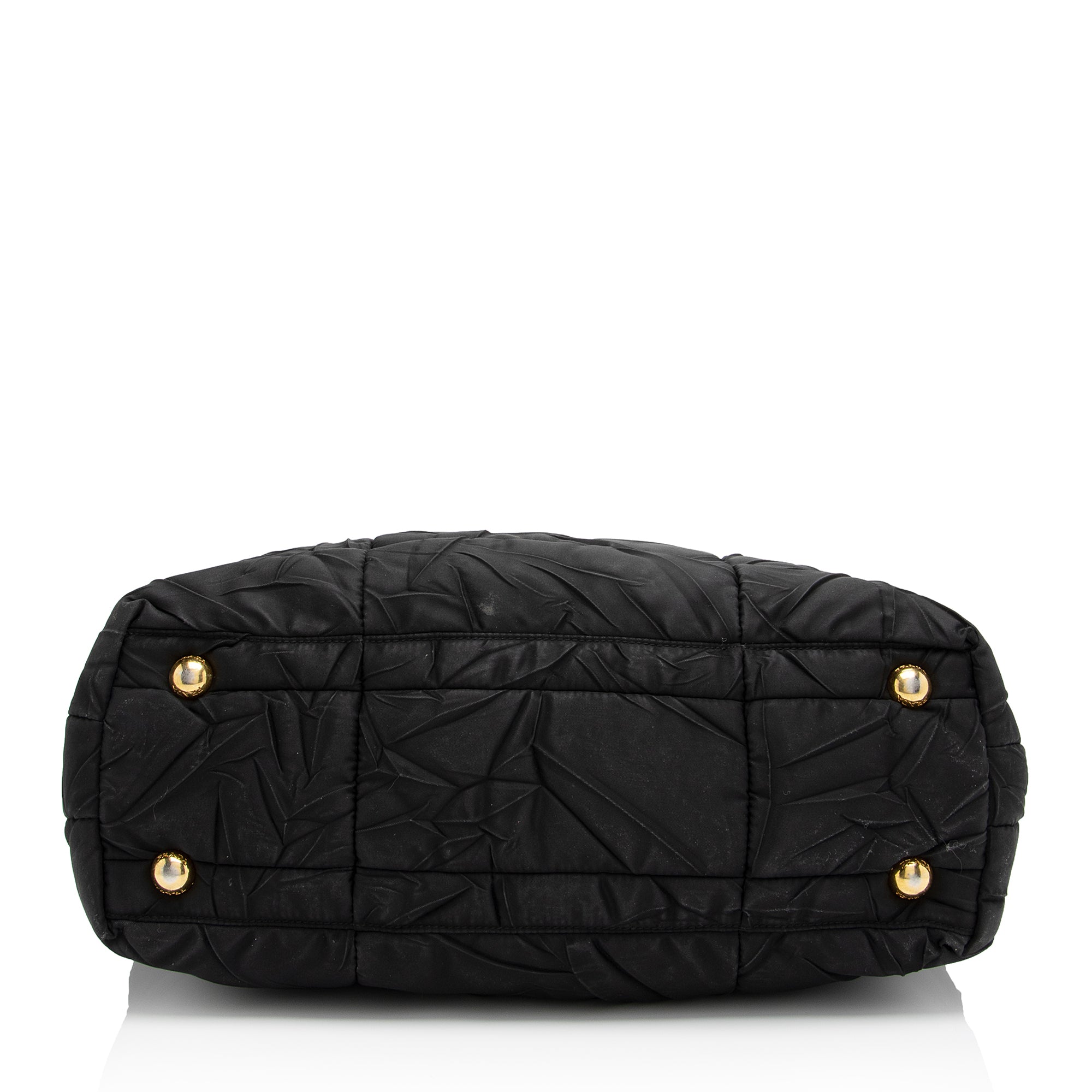 Prada Chevron Quilted Tessuto Convertible Large Tote (SHF-23247)