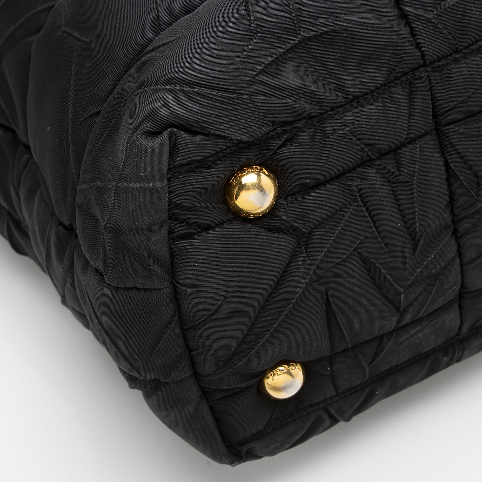 Prada Chevron Quilted Tessuto Convertible Large Tote (SHF-23247)