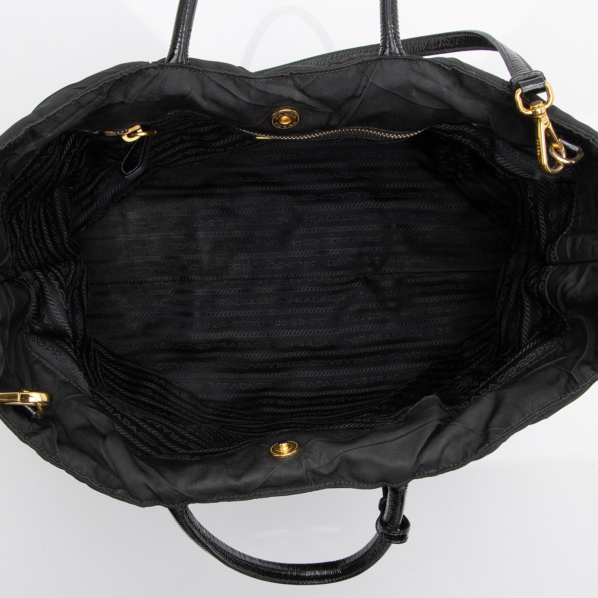 Prada Chevron Quilted Tessuto Convertible Large Tote (SHF-23247)