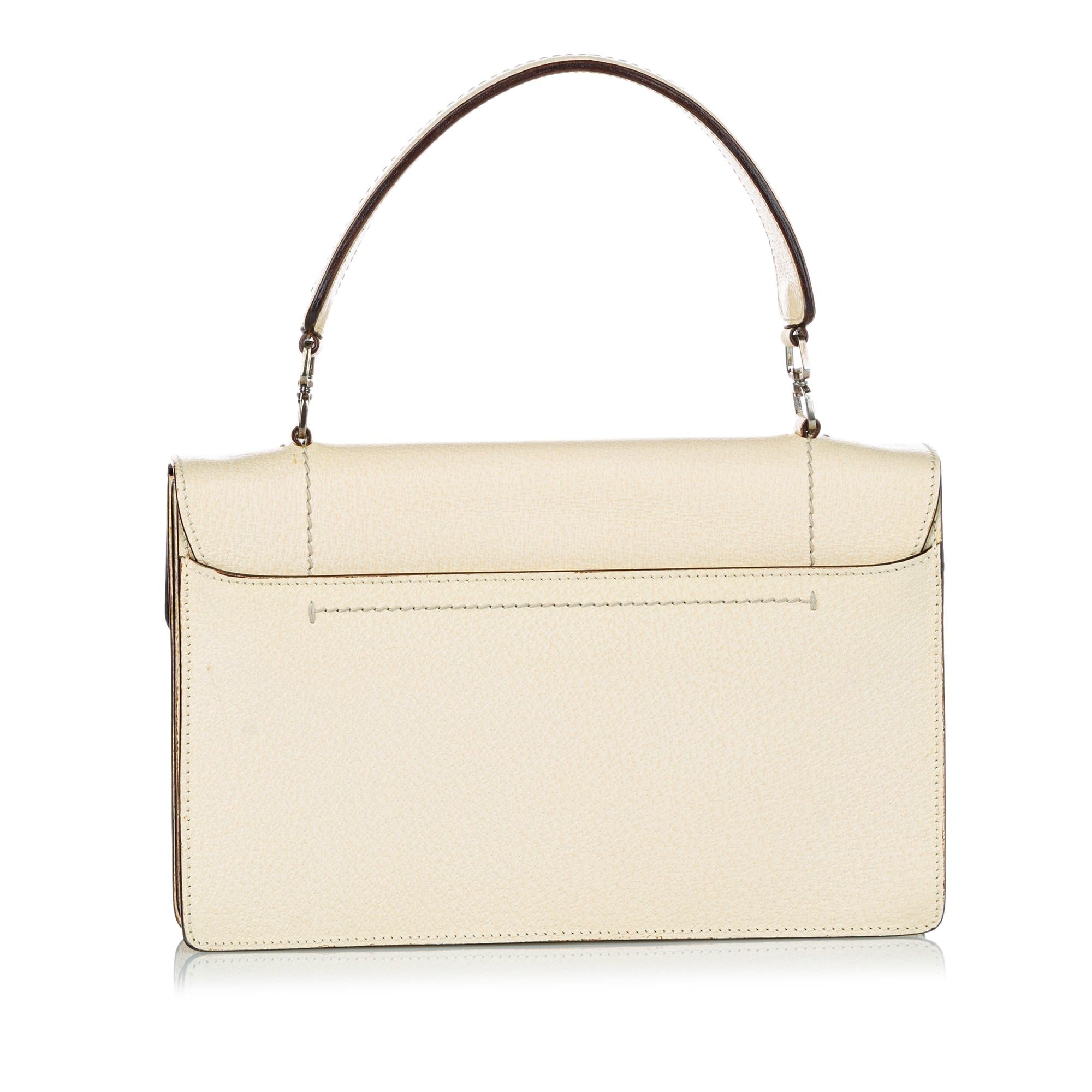 Prada Cinghiale Leather Satchel (SHG-28443)