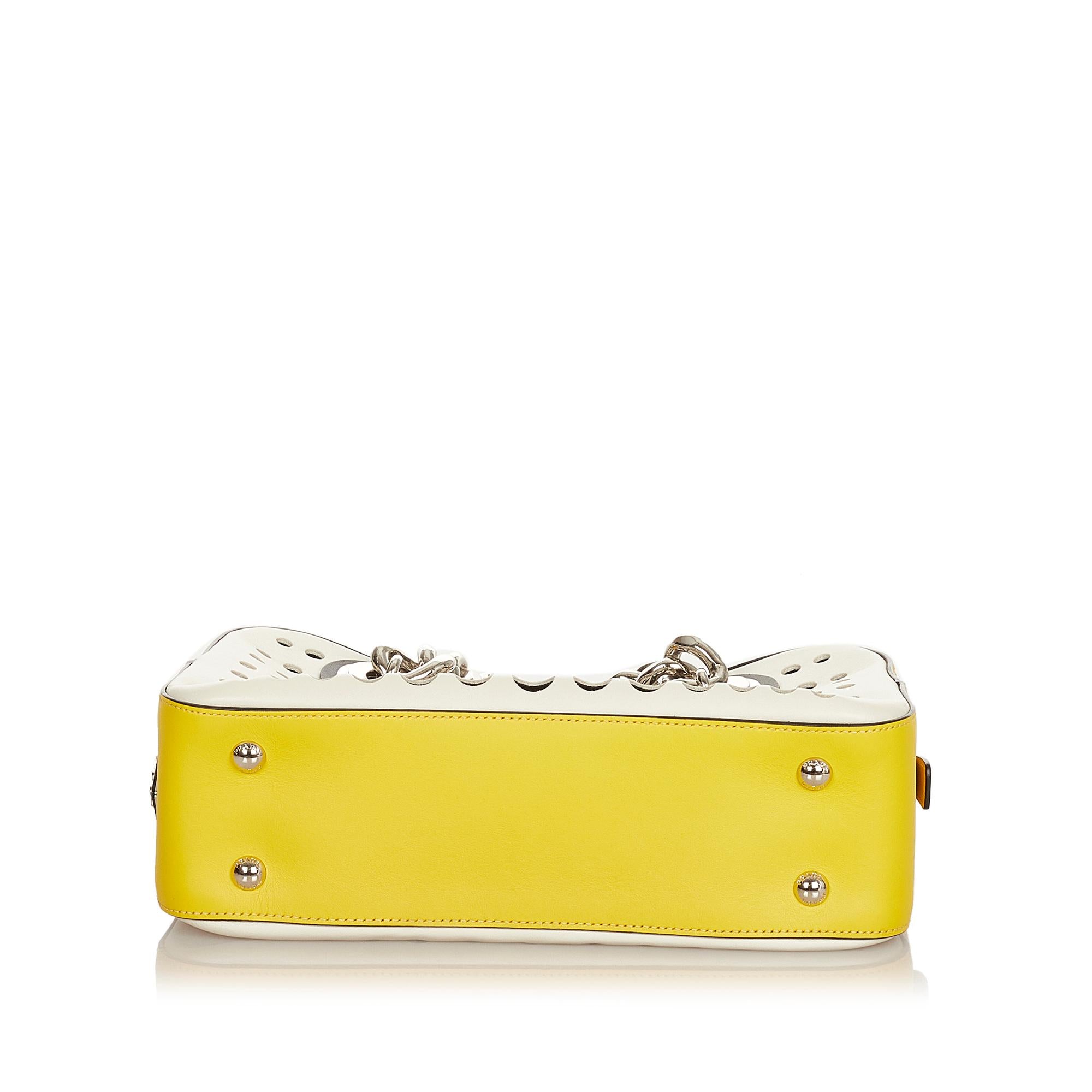 Prada City Fori Perforated Leather Handbag (SHG-25345)