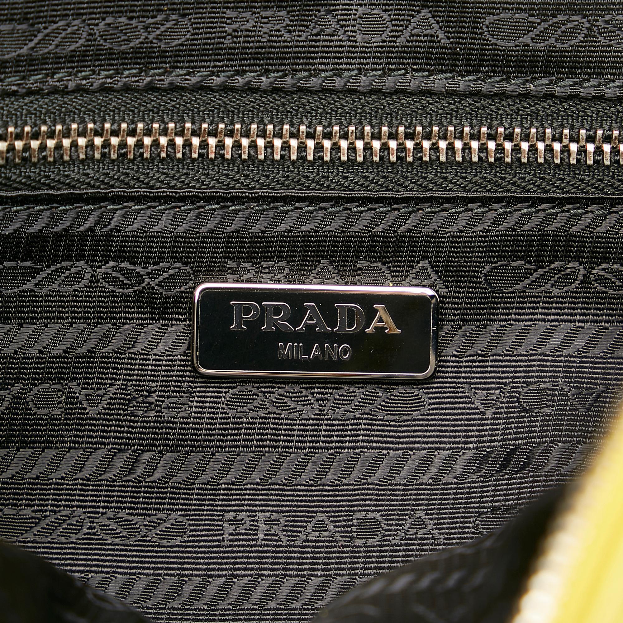 Prada City Fori Perforated Leather Handbag (SHG-25345)
