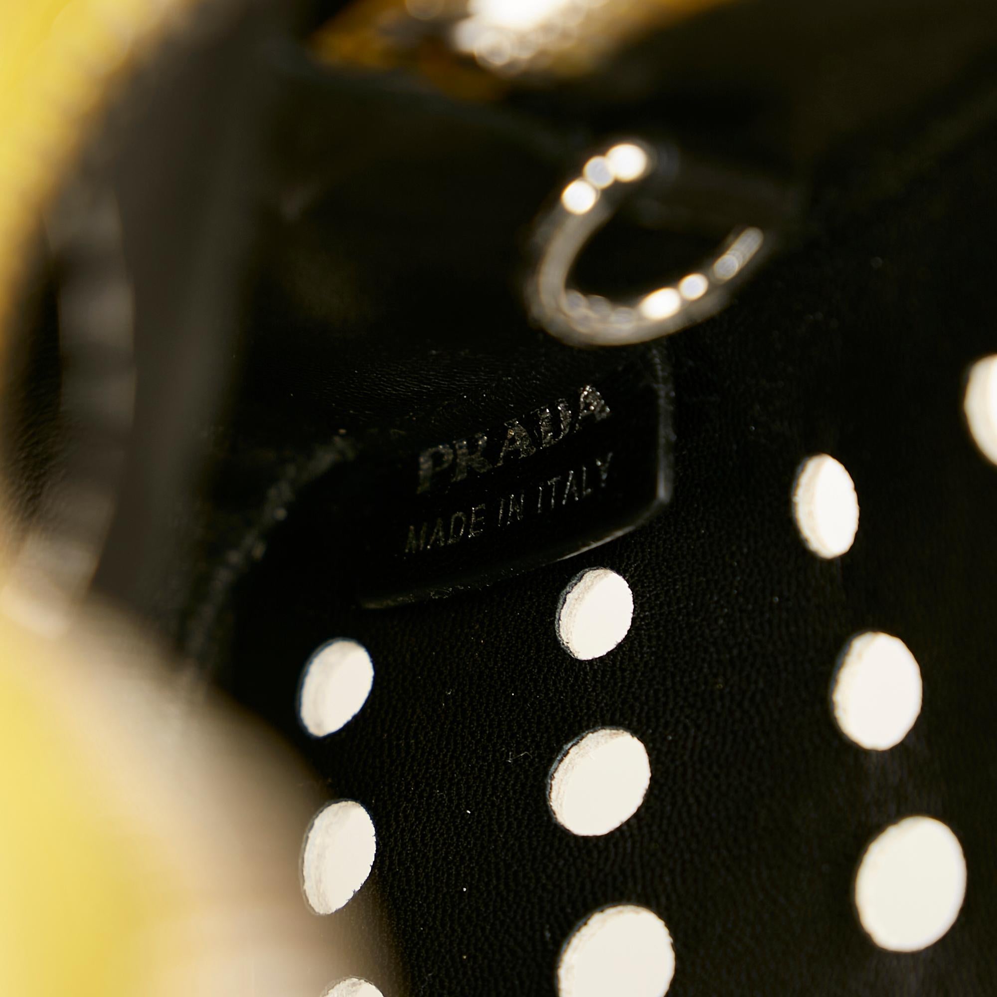 Prada City Fori Perforated Leather Handbag (SHG-25345)