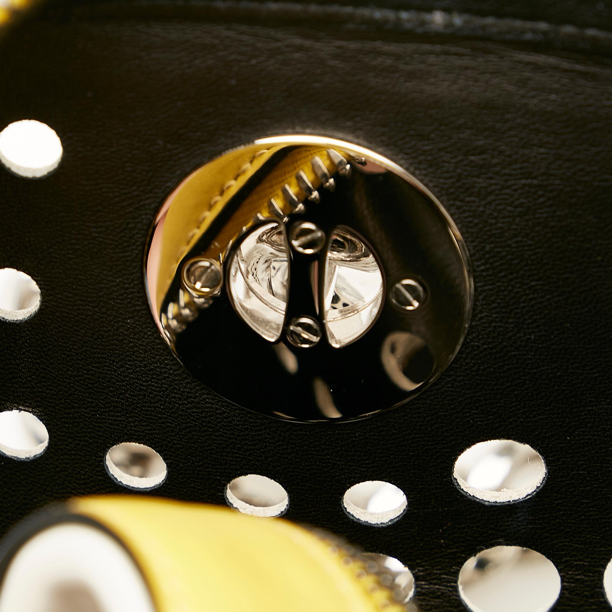 Prada City Fori Perforated Leather Handbag (SHG-25345)