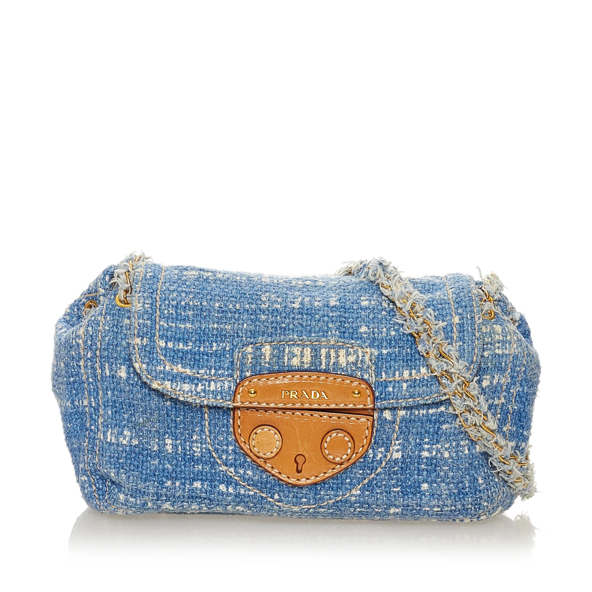Prada Denim Crossbody Bag (SHG-27970)