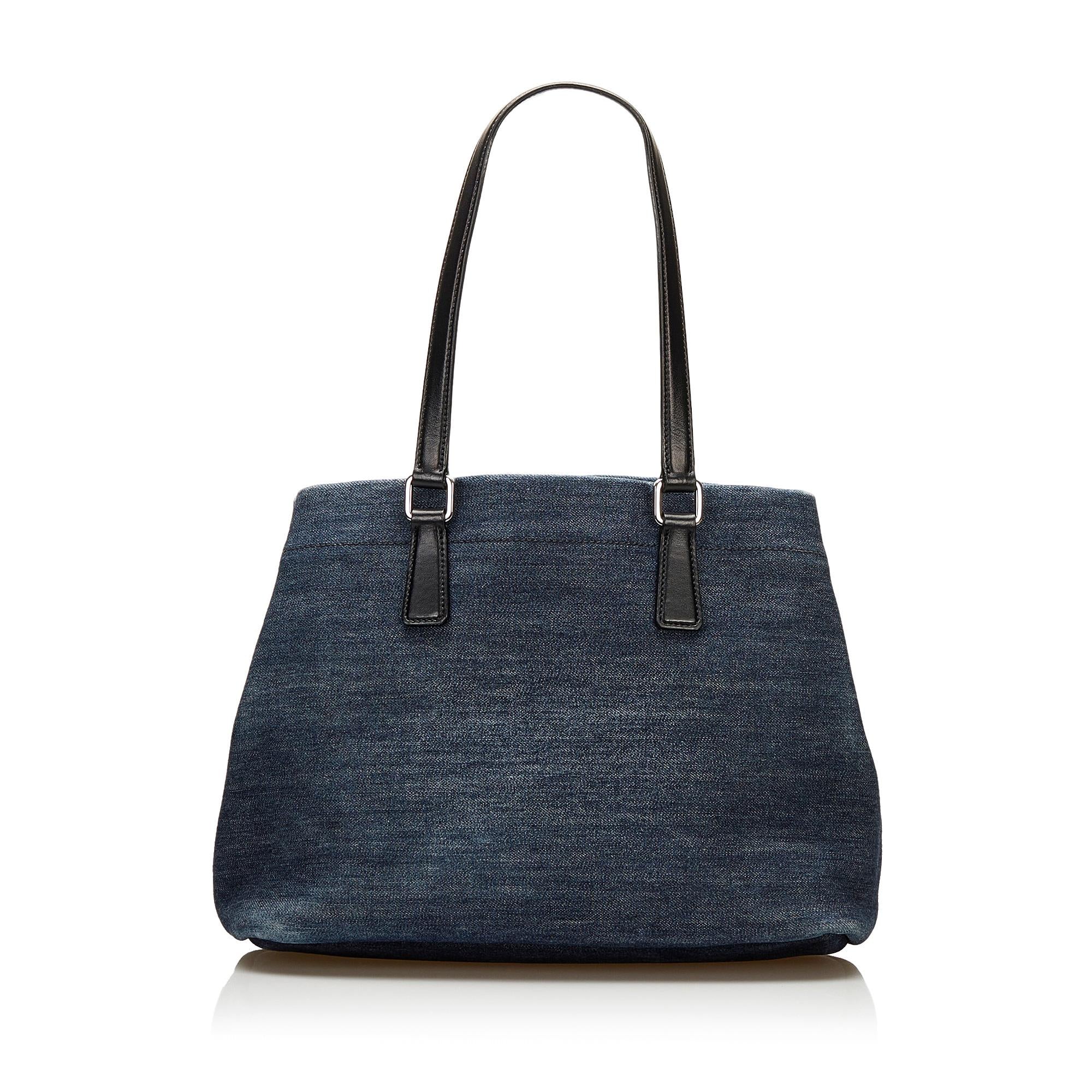 Prada Denim Tote (SHG-36836)