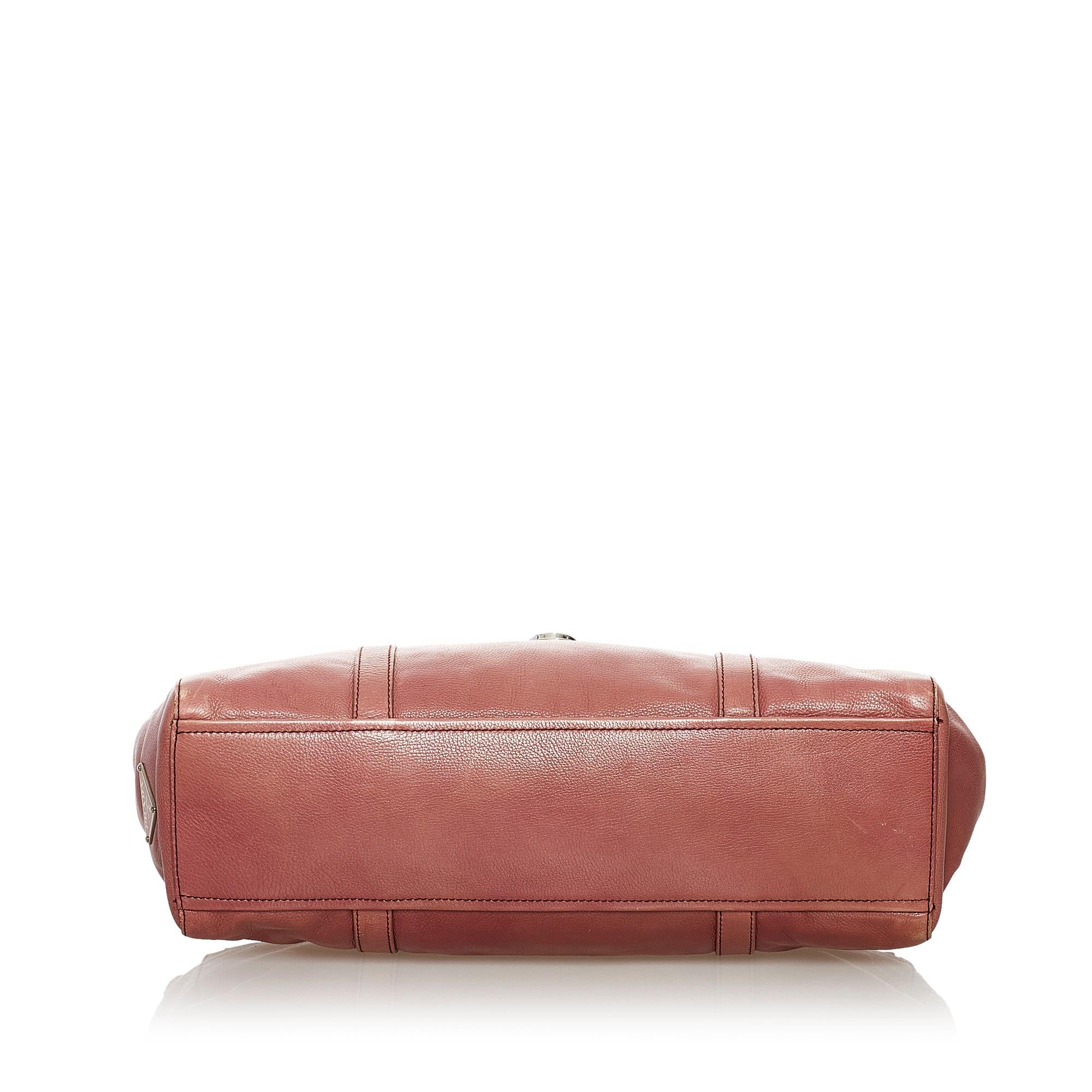 Prada Easy Leather Shoulder Bag (SHG-32778)