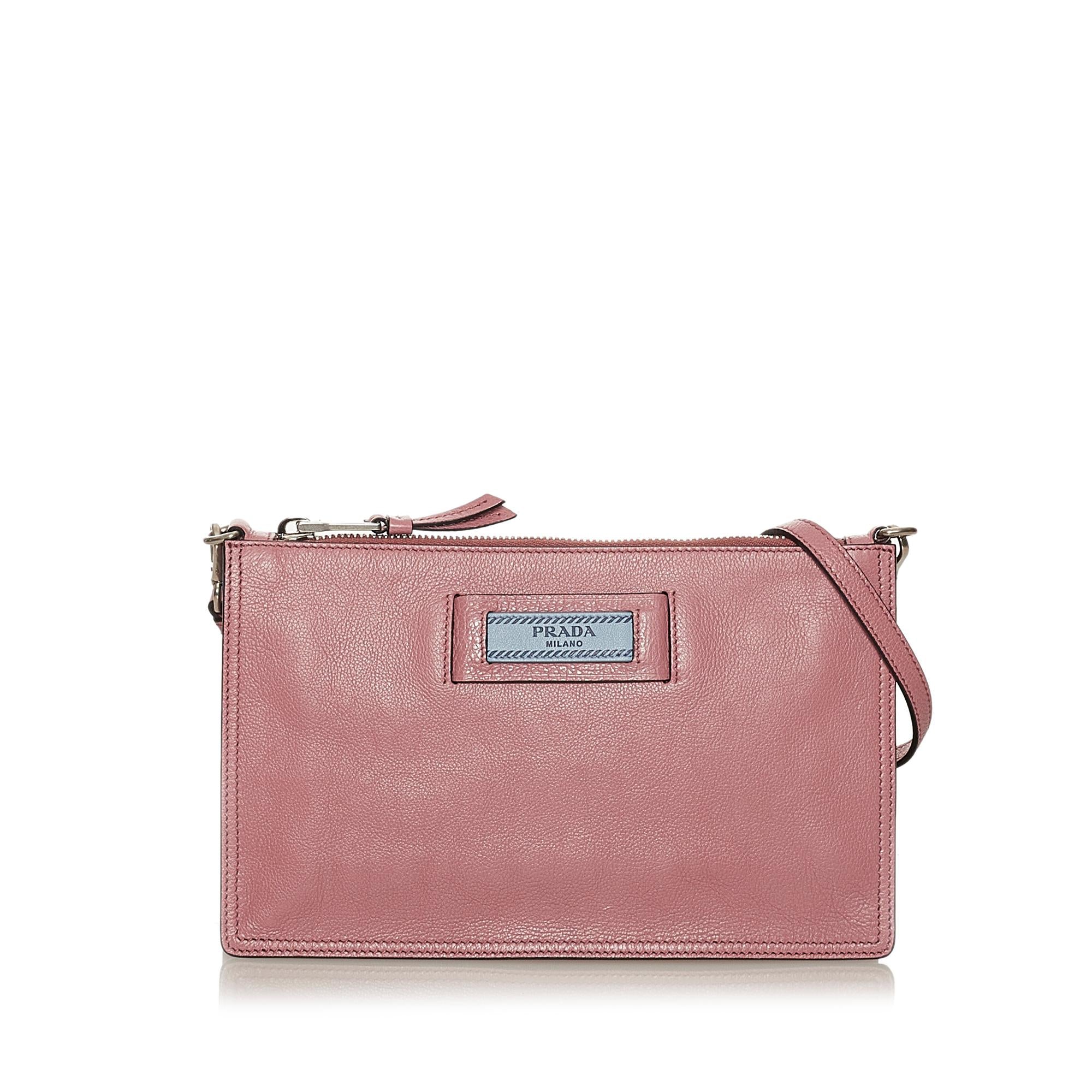 Prada Etiquette Leather Shoulder Bag (SHG-28662)