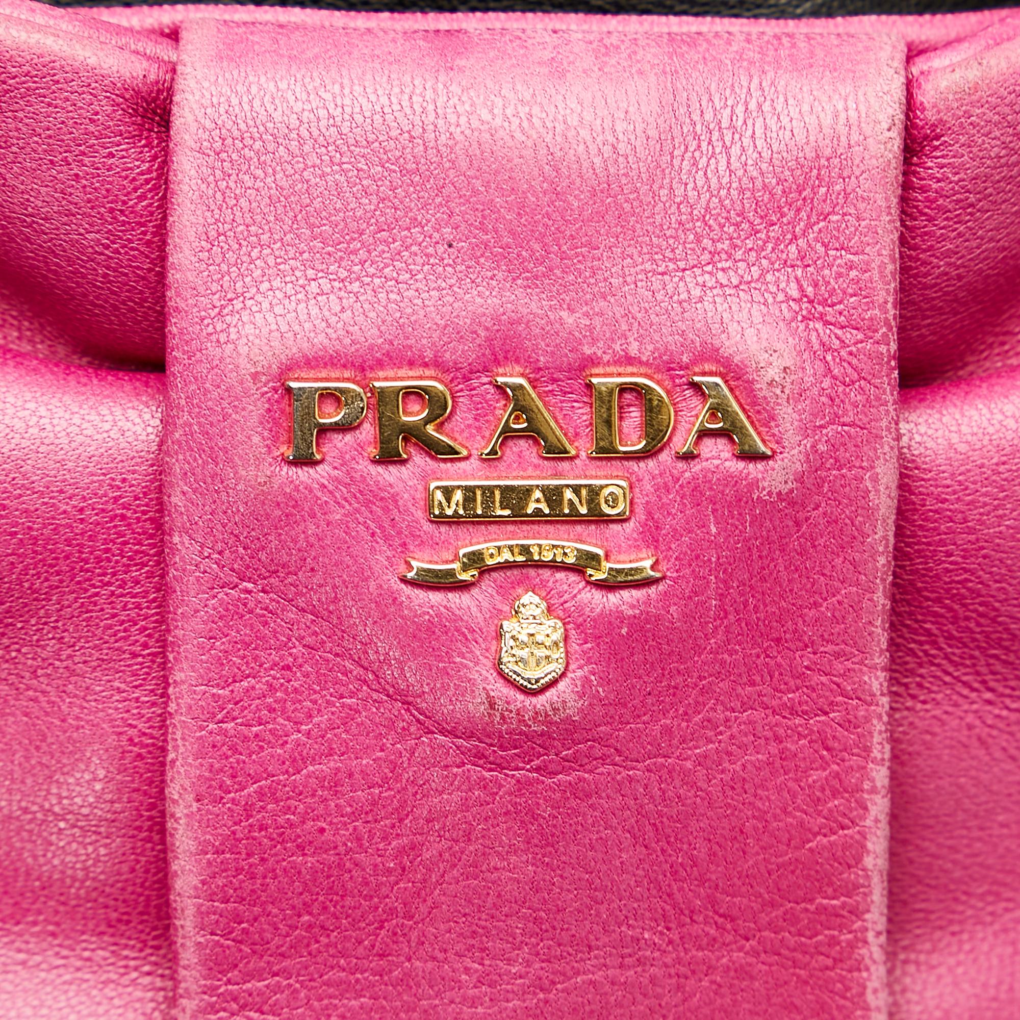 Prada Fiocco Bow Leather Crossbody Bag (SHG-25851)