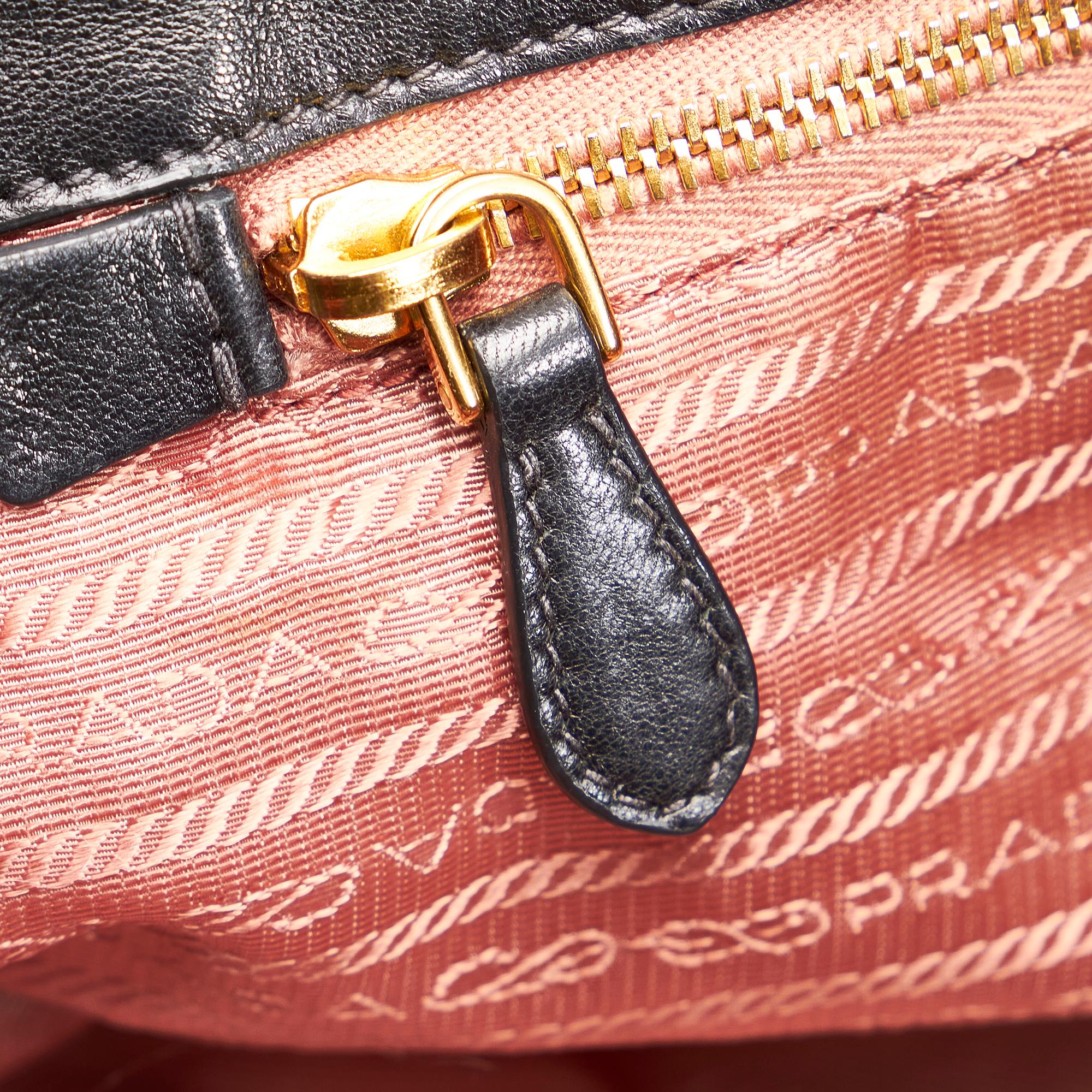 Prada Fiocco Bow Tessuto Handbag (SHG-27095)