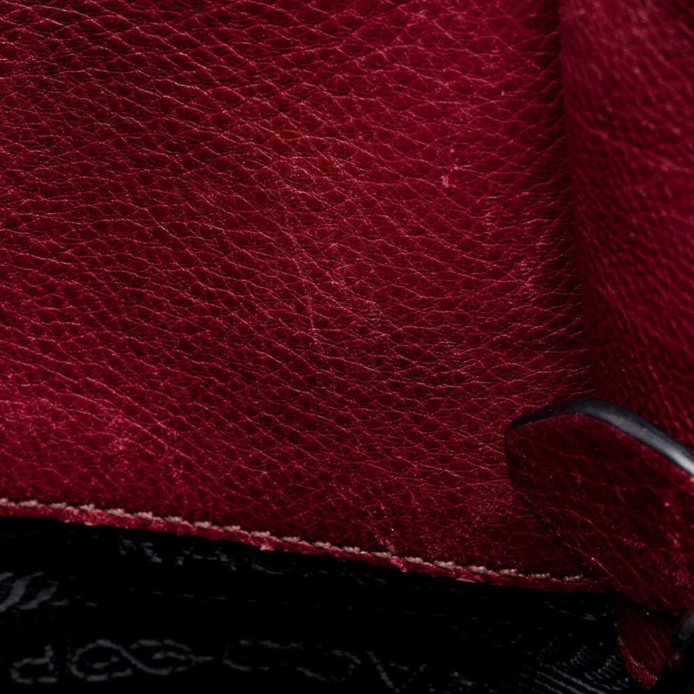 Prada Glace Calf Twin Pocket Tote (SHF-17182)