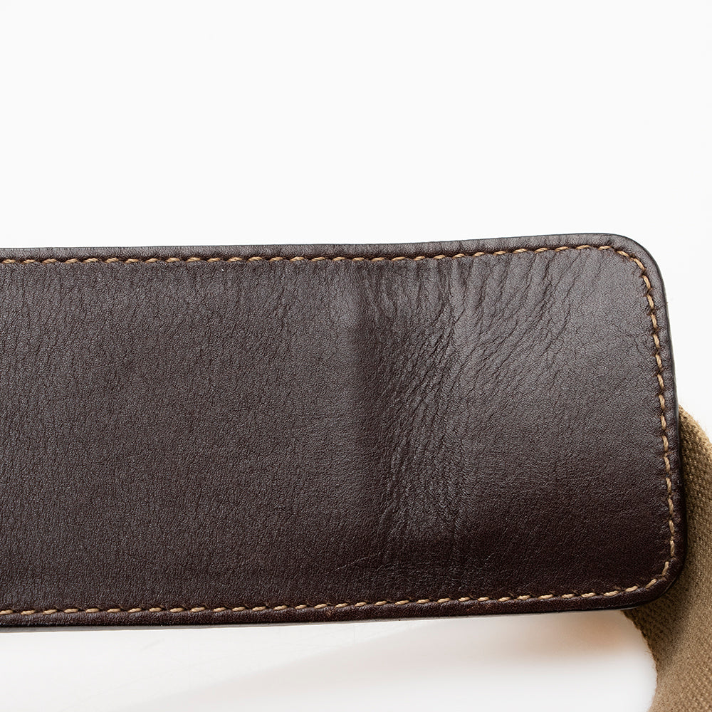 Prada Canvas Jacquard Logo Messenger Bag (SHF-17122)