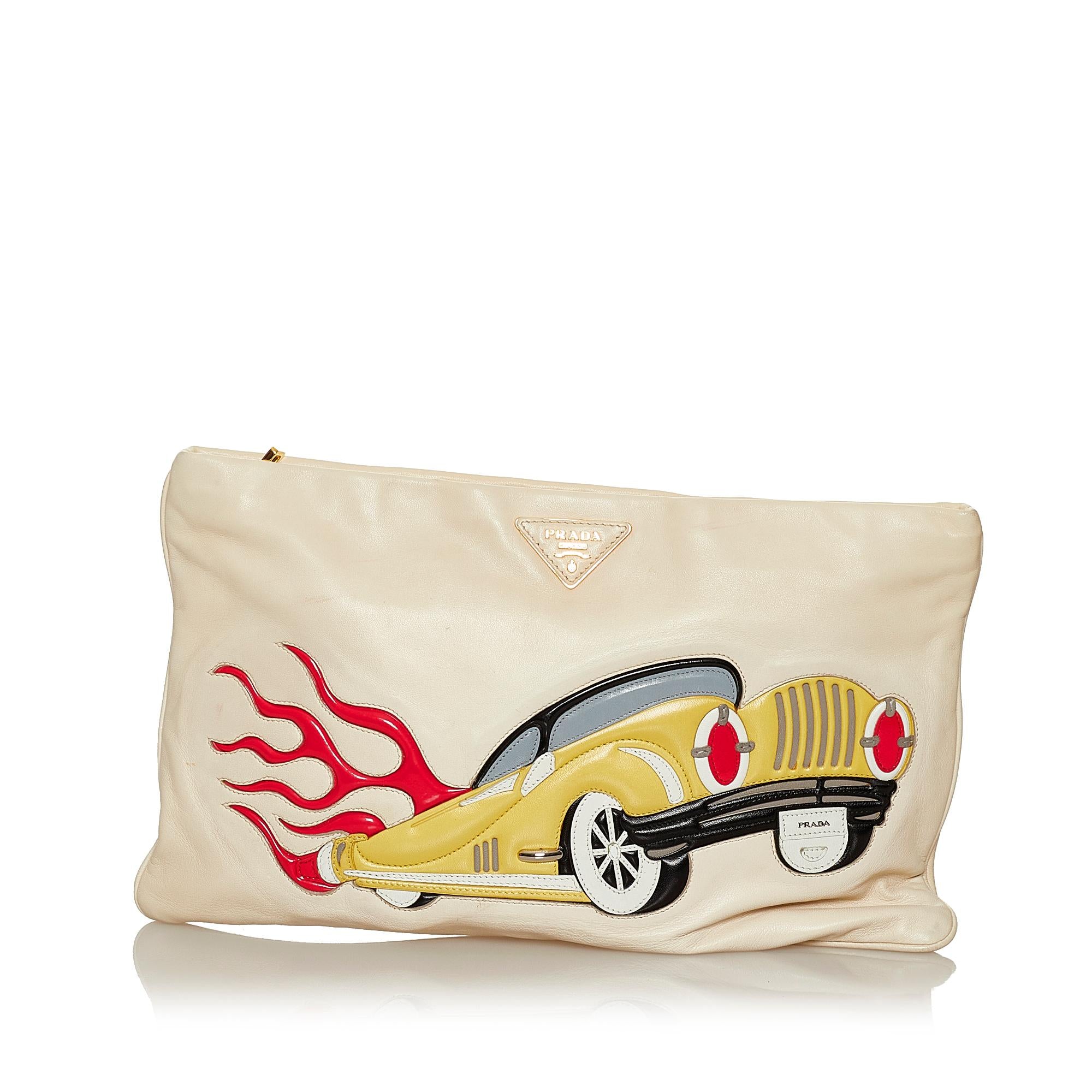 Prada Leather Clutch Bag (SHG-28778)