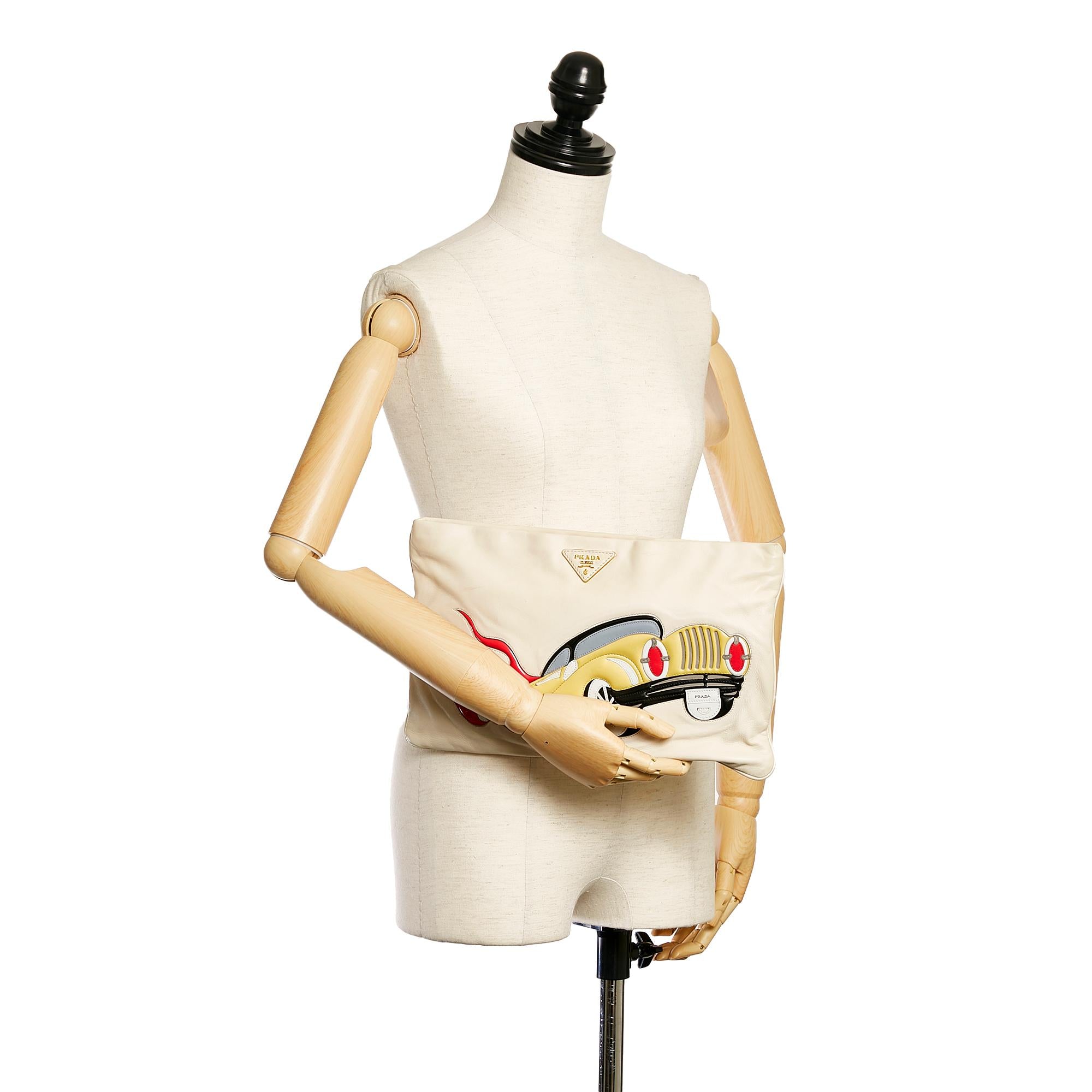 Prada Leather Clutch Bag (SHG-28778)