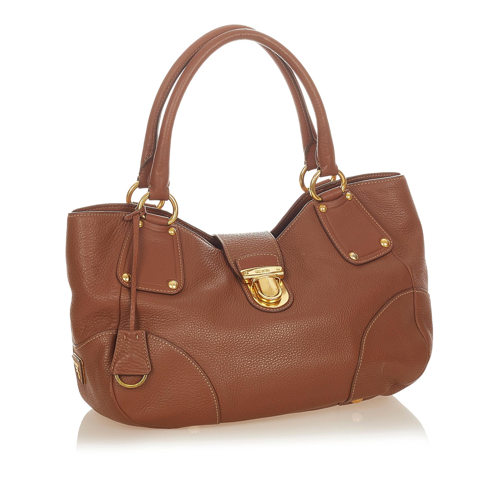 Prada Leather Handbag (SHG-25075)