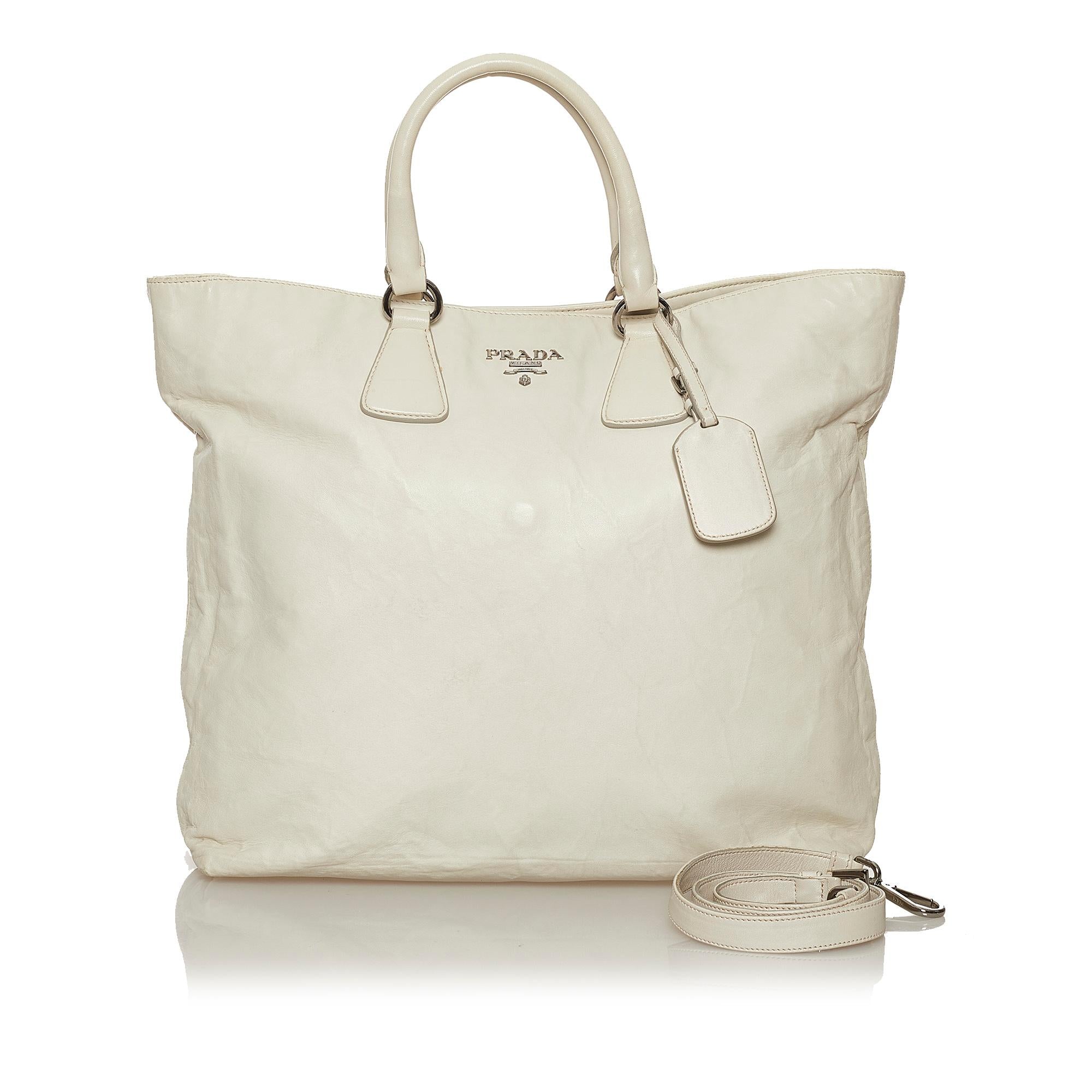 Prada Leather Satchel (SHG-29298)