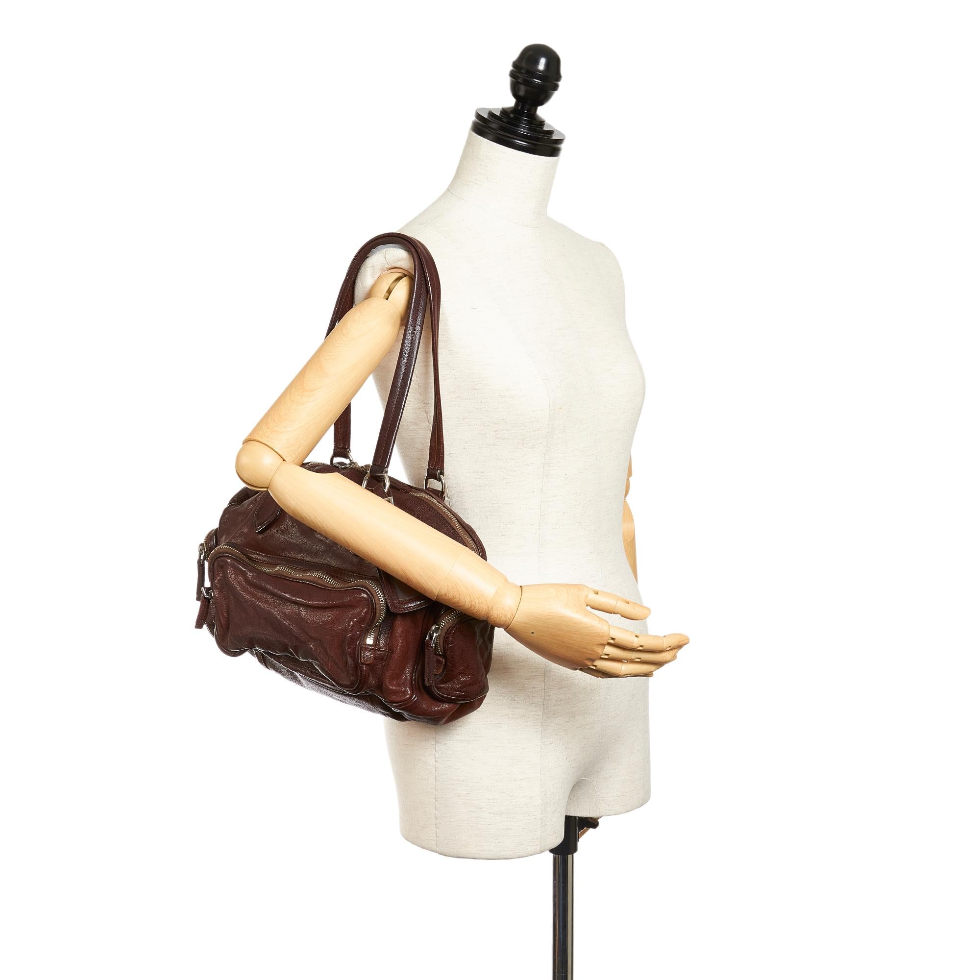 Prada Leather Shoulder Bag (SHG-27307)