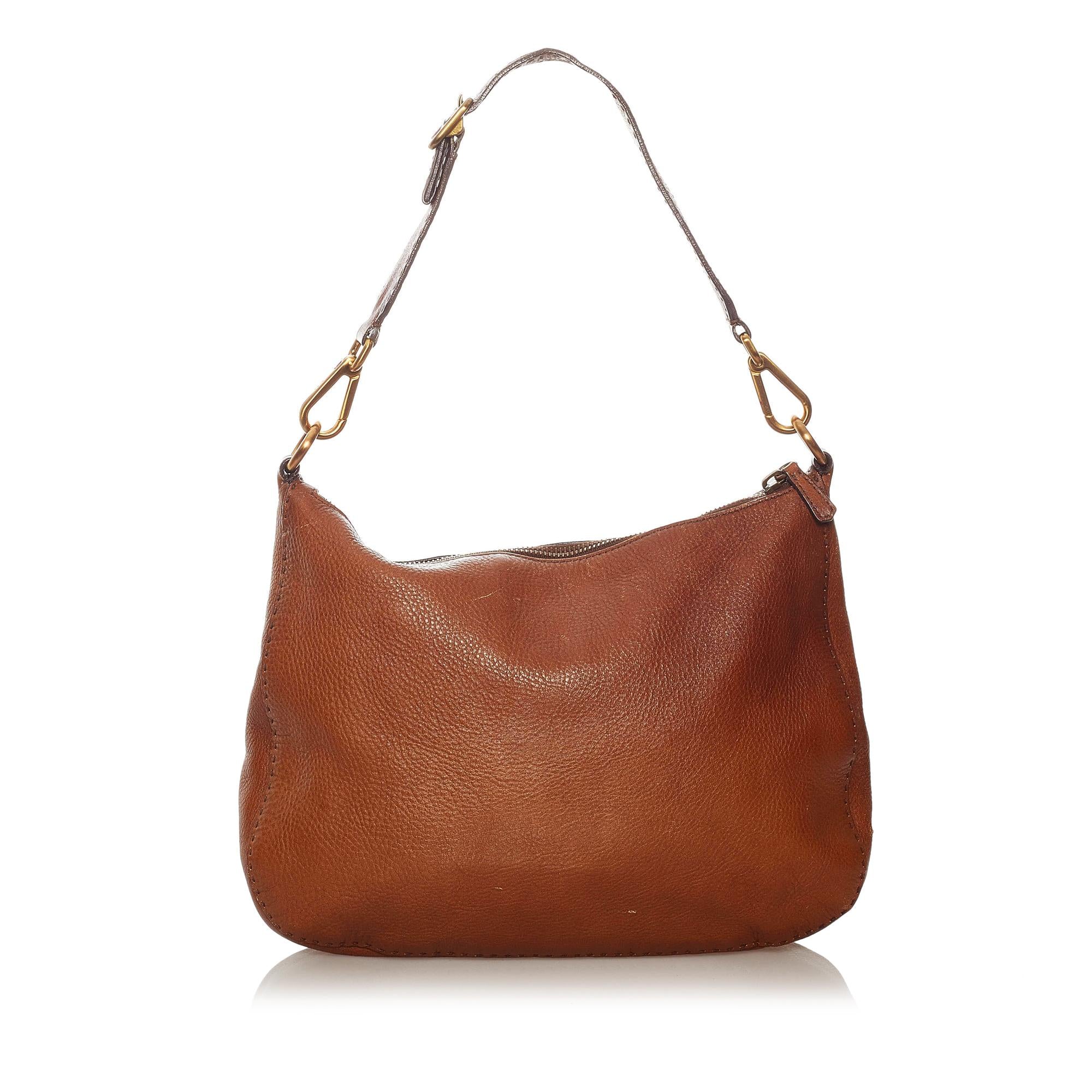 Prada Leather Shoulder Bag (SHG-27848)