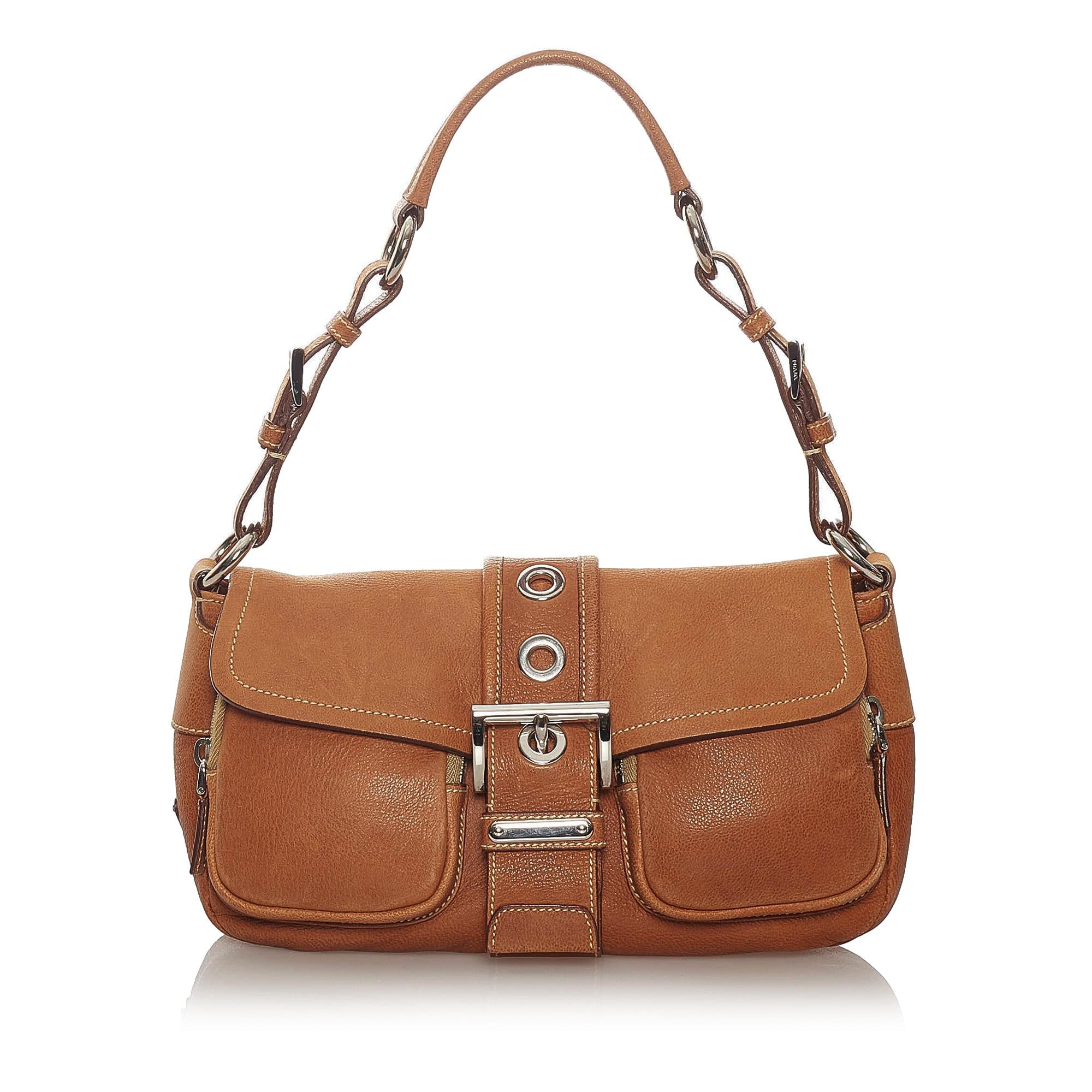 Prada Leather Shoulder Bag (SHG-28034)