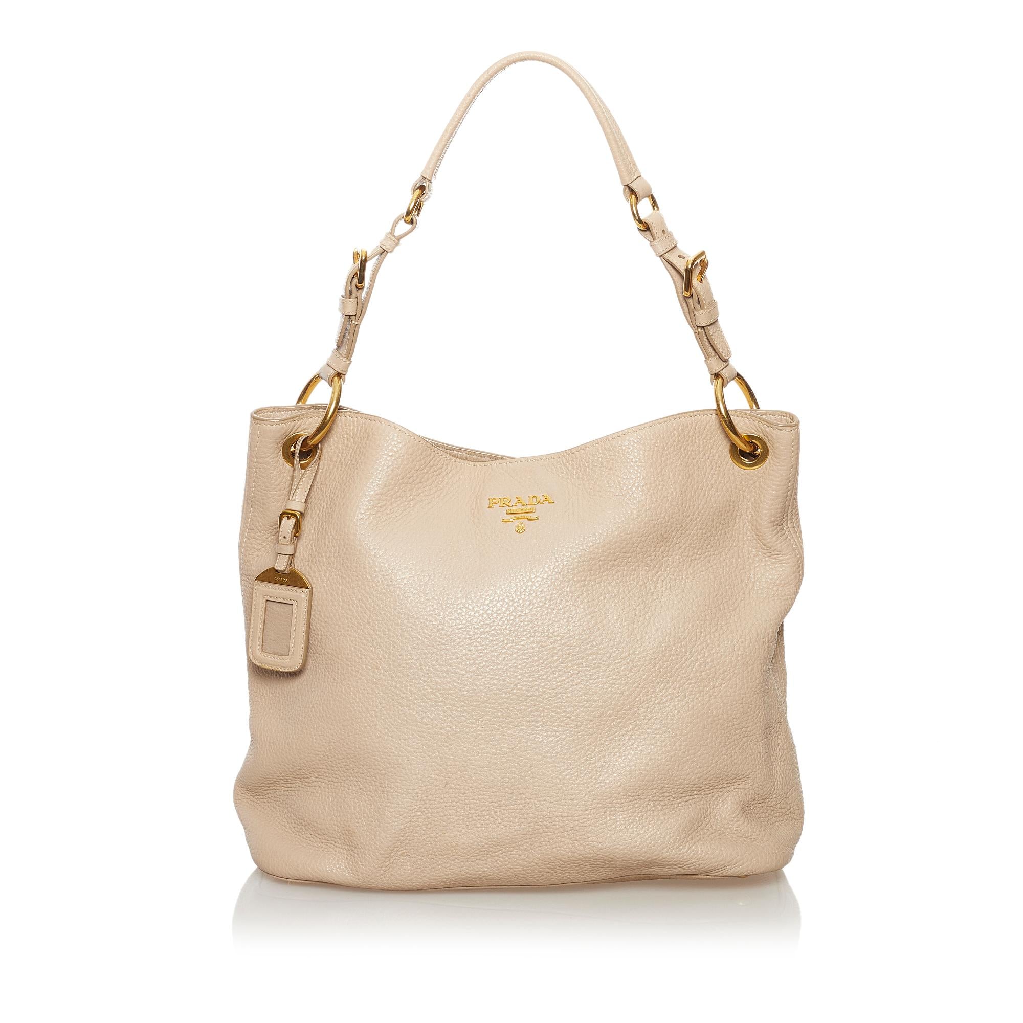 Prada Leather Shoulder Bag (SHG-32805)